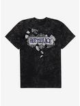 Beetlejuice Sandworm Logo T-Shirt, BLACK MINERAL WASH, hi-res
