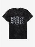 Beetlejuice Say It Three Times T-Shirt, BLACK MINERAL WASH, hi-res