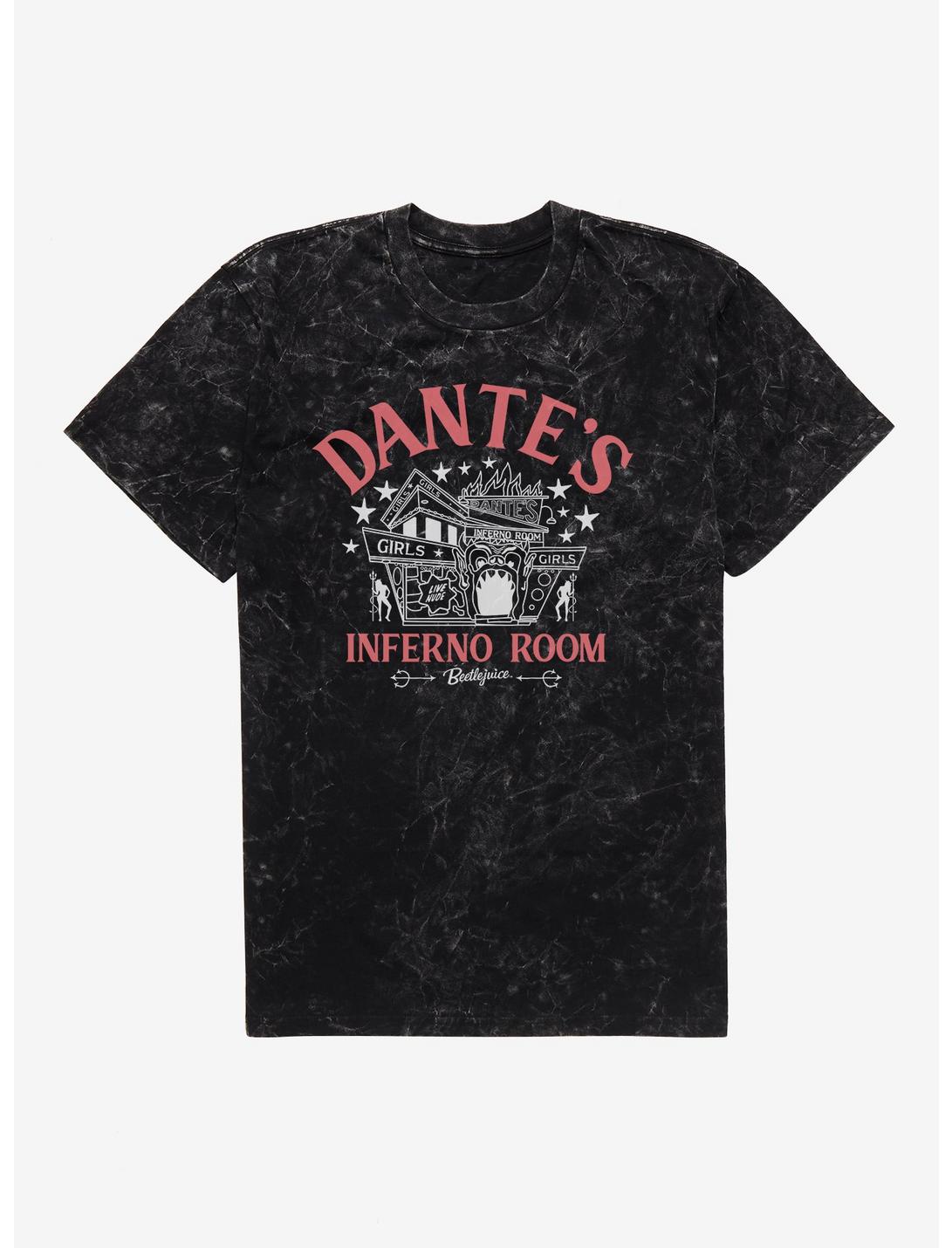 Beetlejuice Dante'S Inferno Room T-Shirt, BLACK MINERAL WASH, hi-res