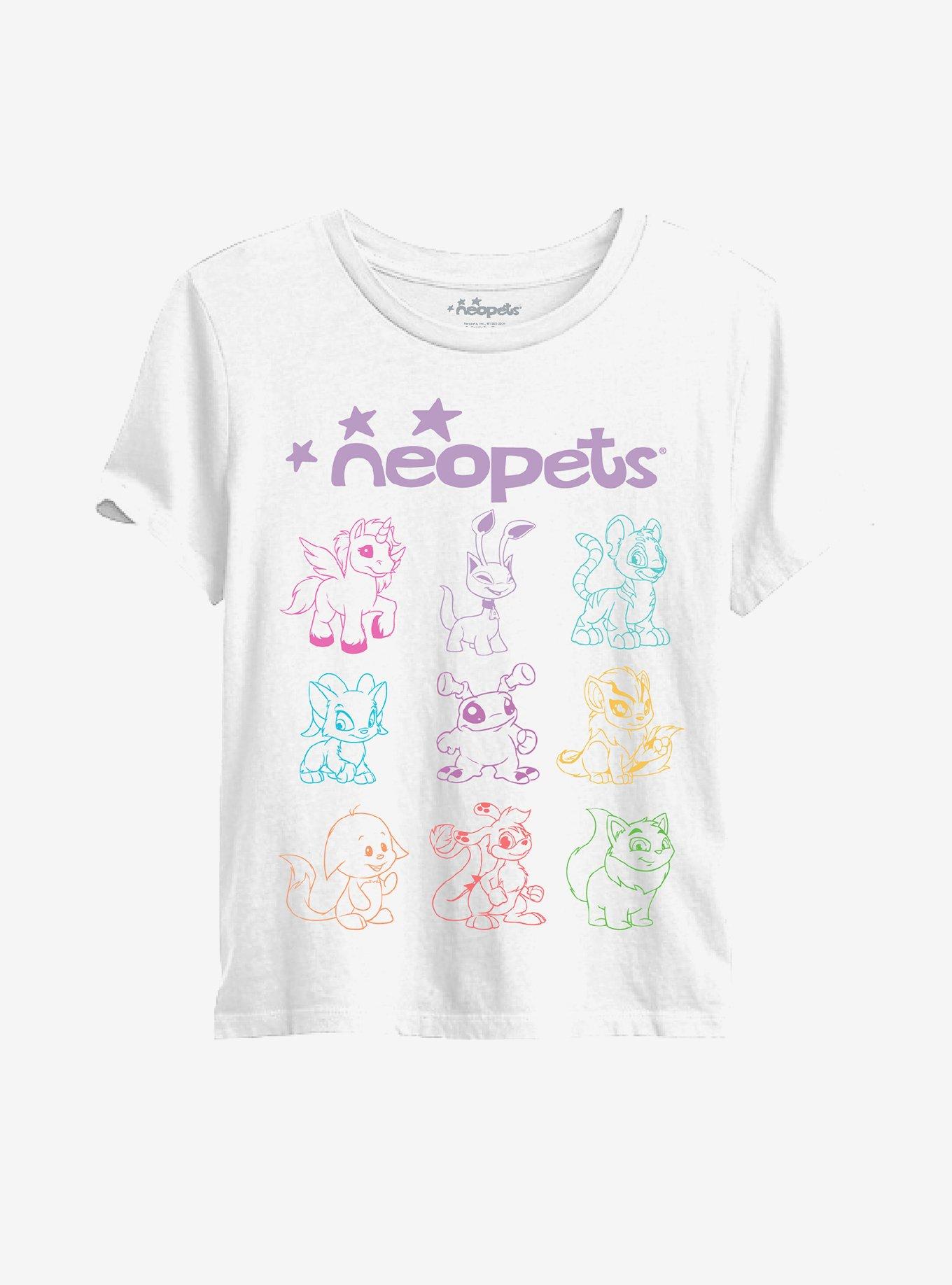 Neopets Outline Girls Baby T-Shirt, MULTI, hi-res
