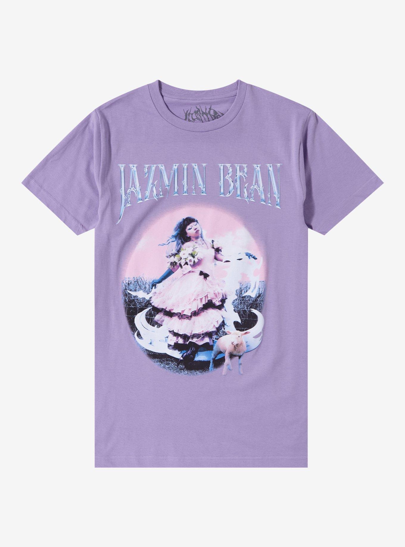Jazmin Bean Traumatic Livelihood Lavender Boyfriend Fit Girls T