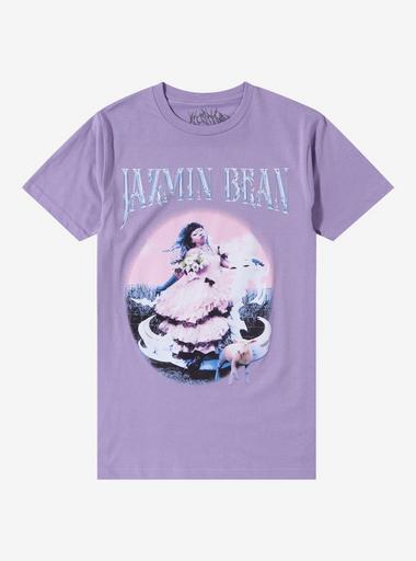 Jazmin Bean Traumatic Livelihood Lavender Boyfriend Fit Girls T