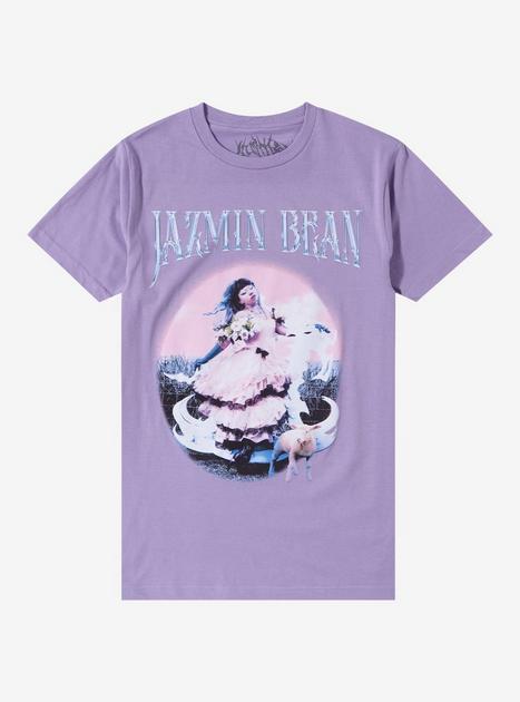 Jazmin Bean Traumatic Livelihood Lavender Boyfriend Fit Girls T