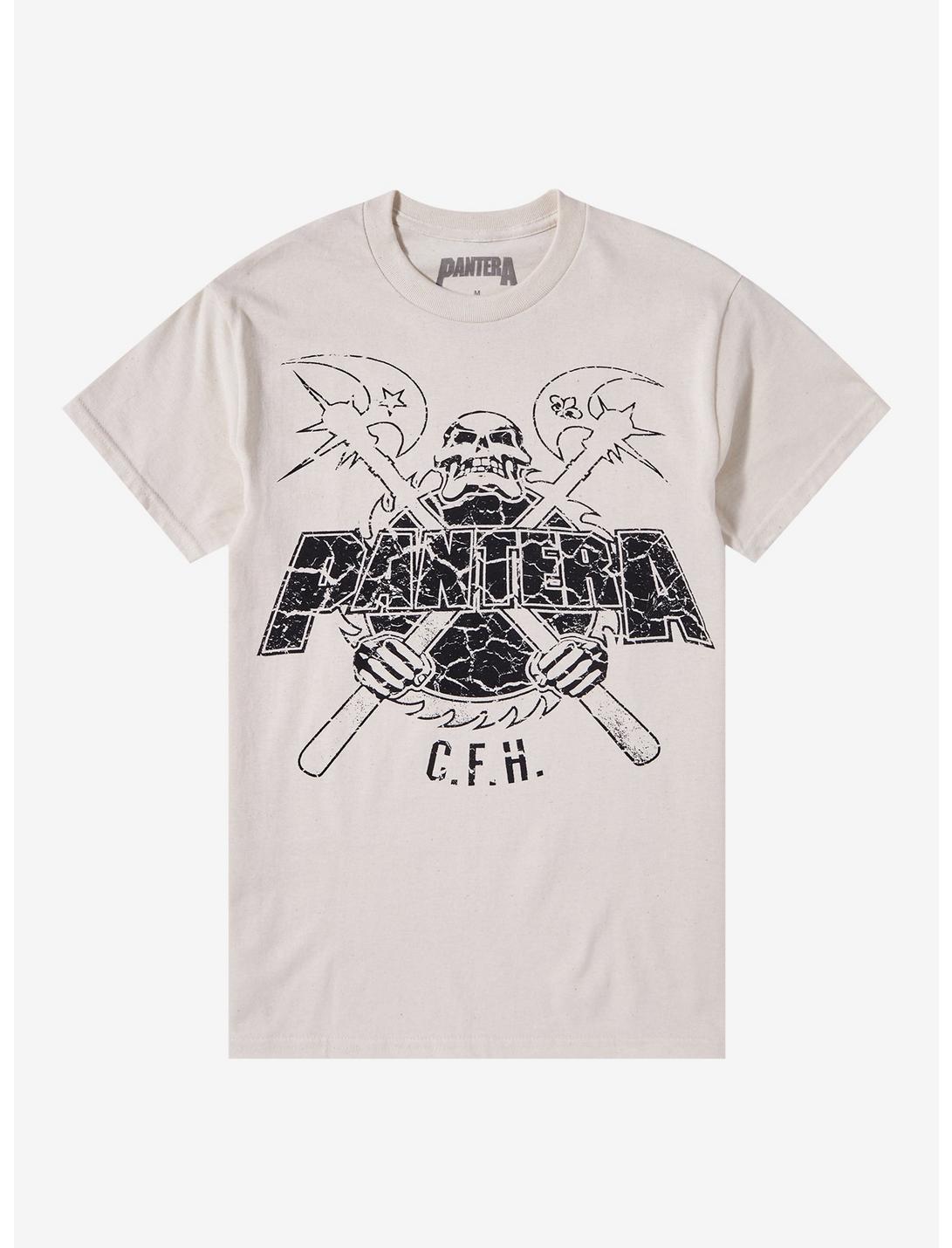 Pantera Cowboys From Hell Line Art Boyfriend Fit Girls T-Shirt, NATURAL, hi-res