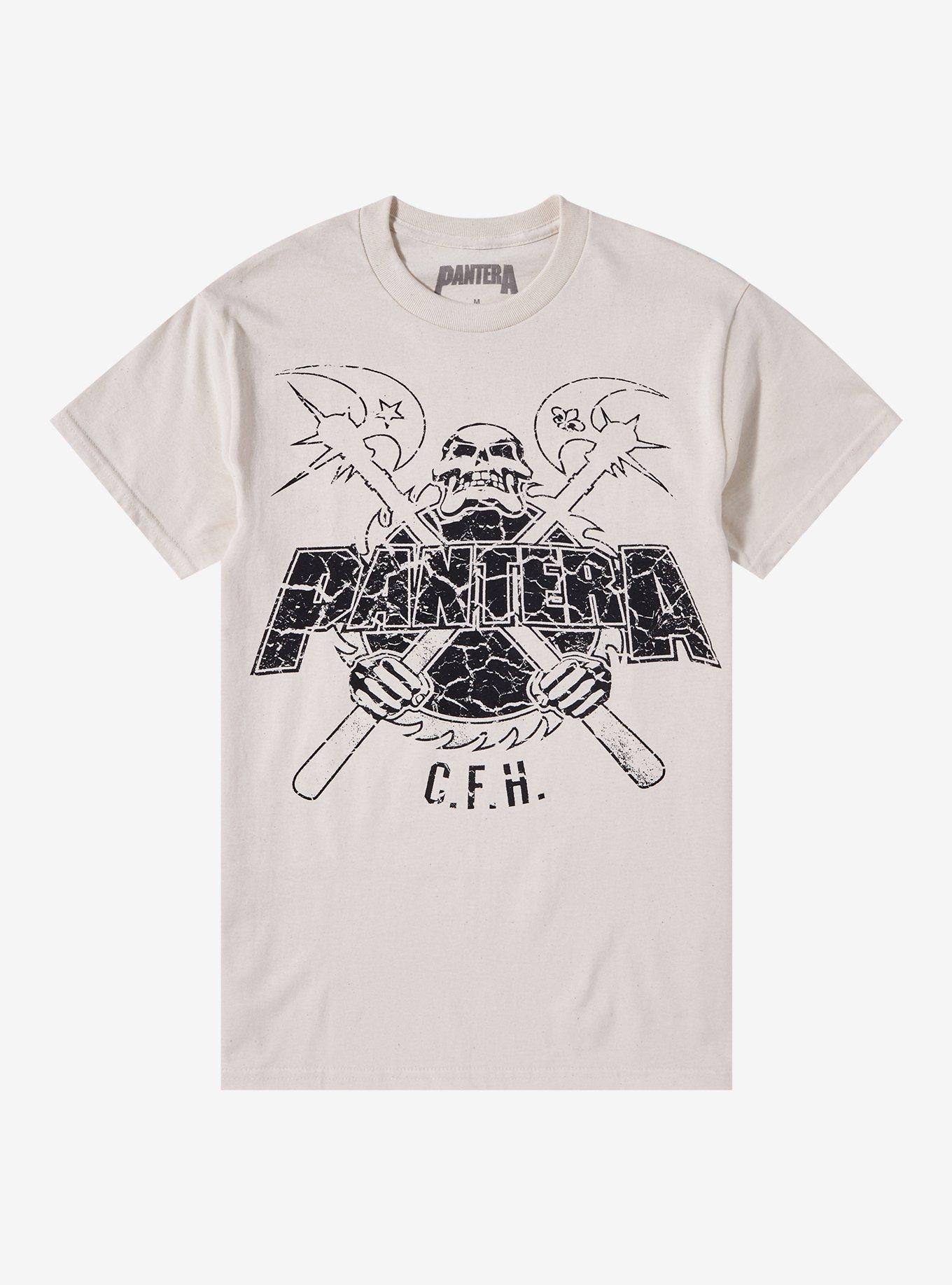 Pantera Cowboys From Hell Line Art Boyfriend Fit Girls T-Shirt, NATURAL, hi-res