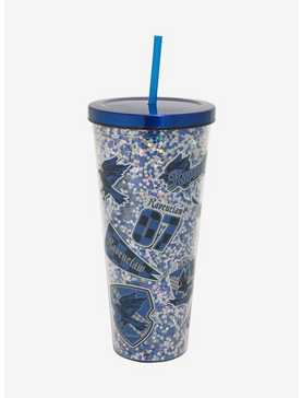 Harry Potter Ravenclaw School Stickers Glitter Acrylic Travel Cup, , hi-res