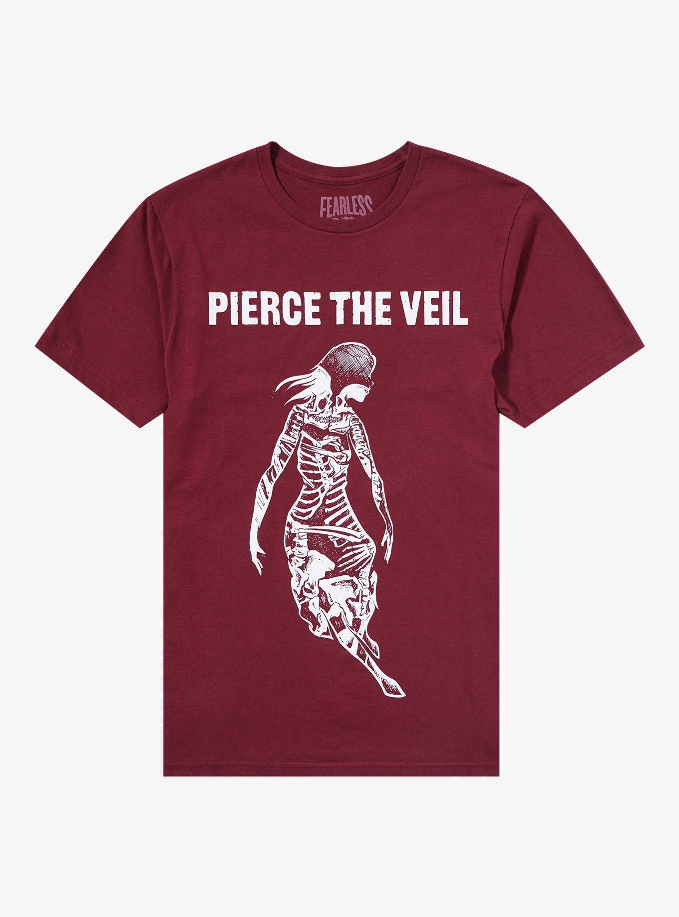 Pierce The Veil Skeletons Collide Girl Boyfriend Fit Girls T-Shirt, , hi-res