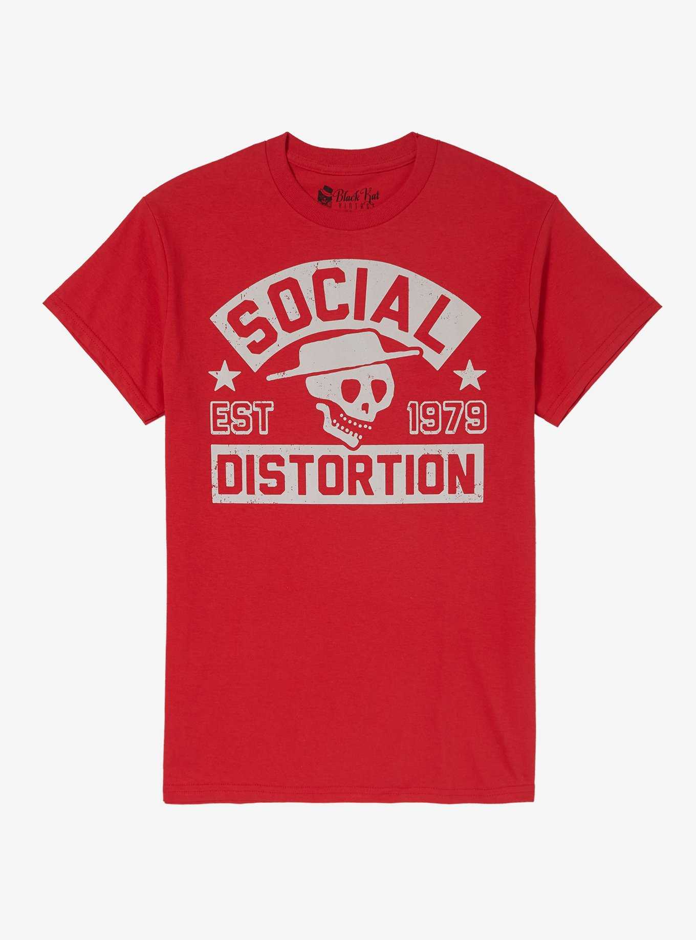 Social Distortion Skelly Face Boyfriend Fit Girls T-Shirt, , hi-res
