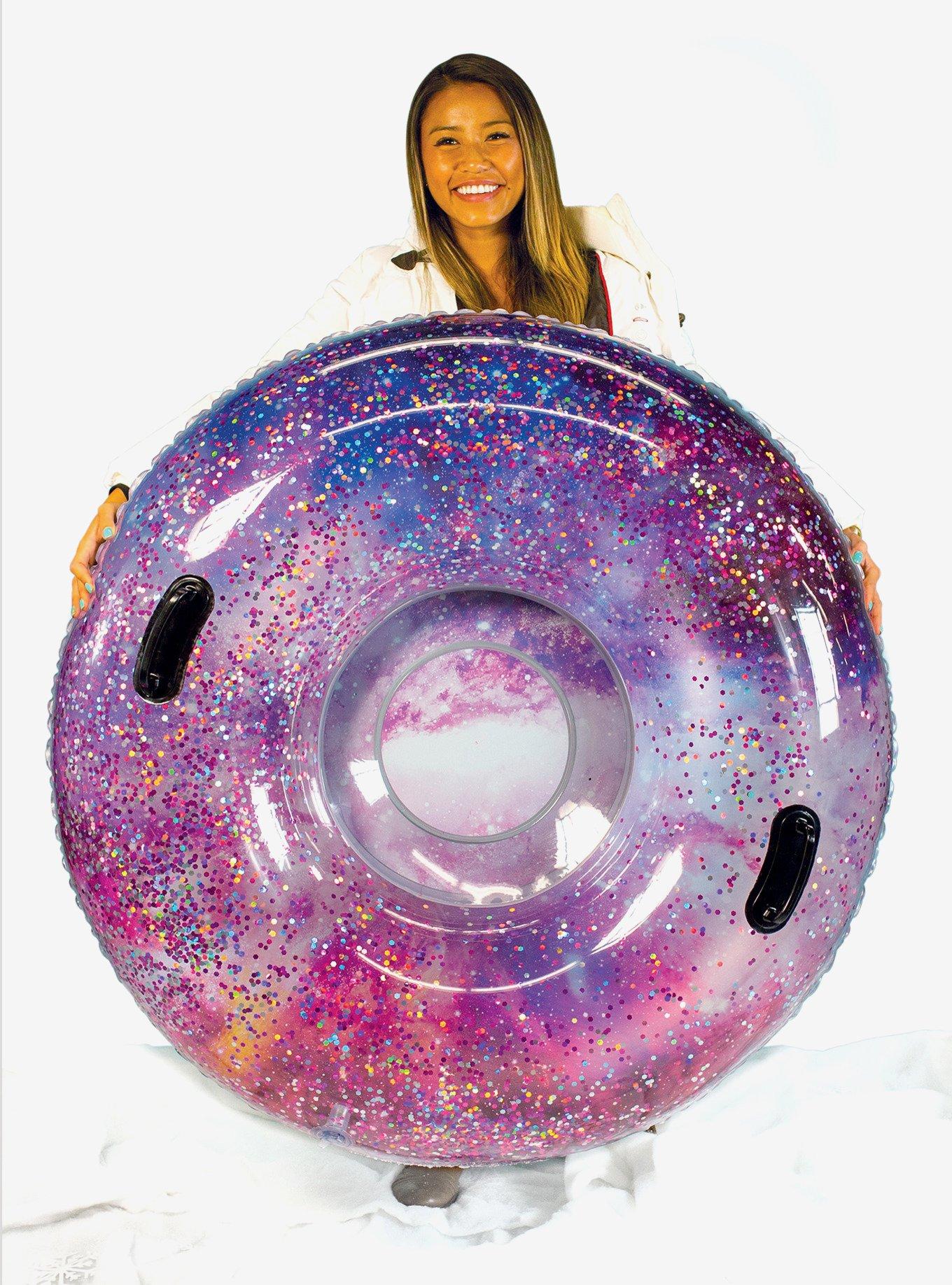 Galaxy Deep Space Pink Glitter Snow Tube, , hi-res