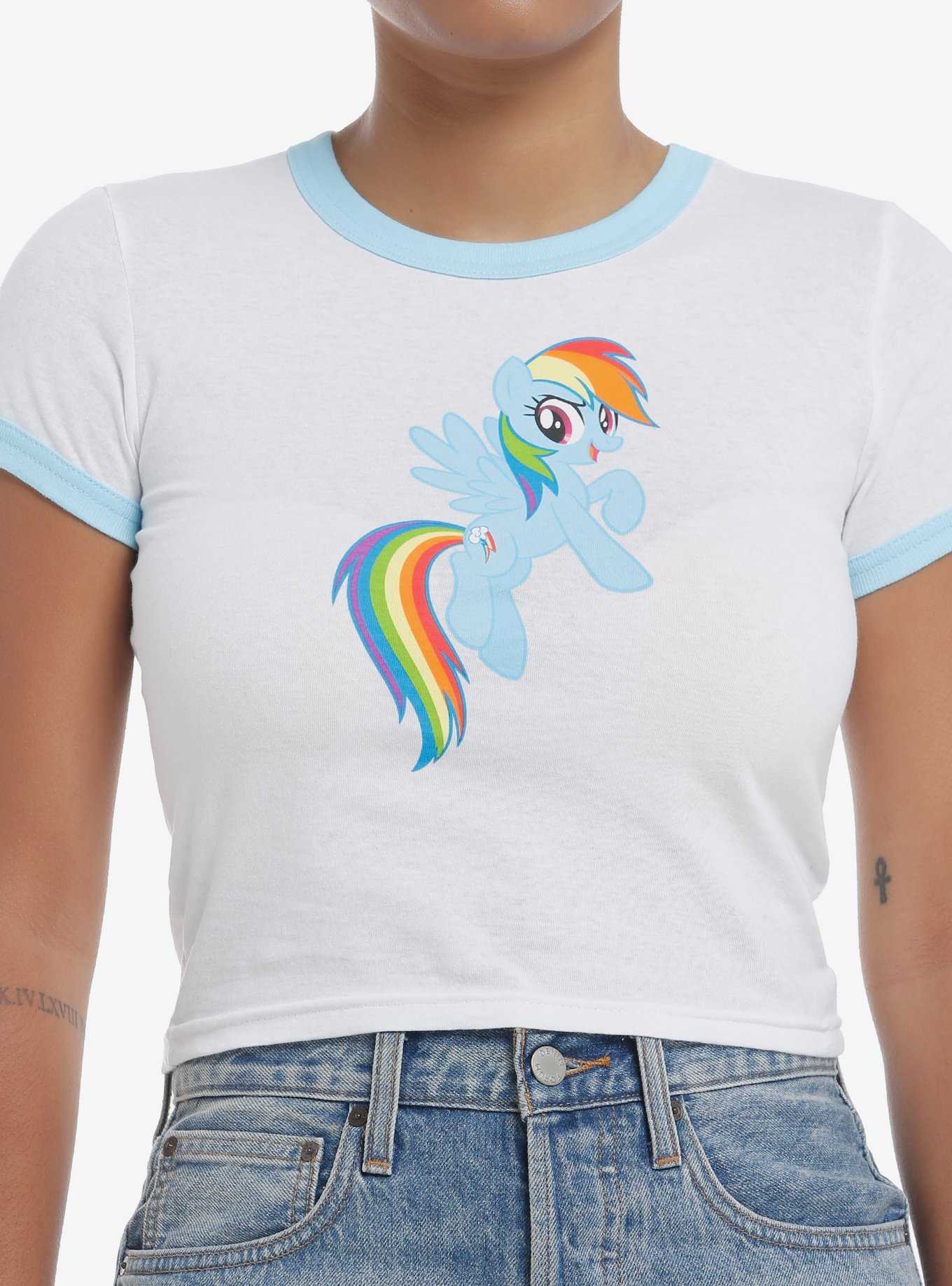 My Little Pony Rainbow Dash Ringer Girls Baby T-Shirt, , hi-res