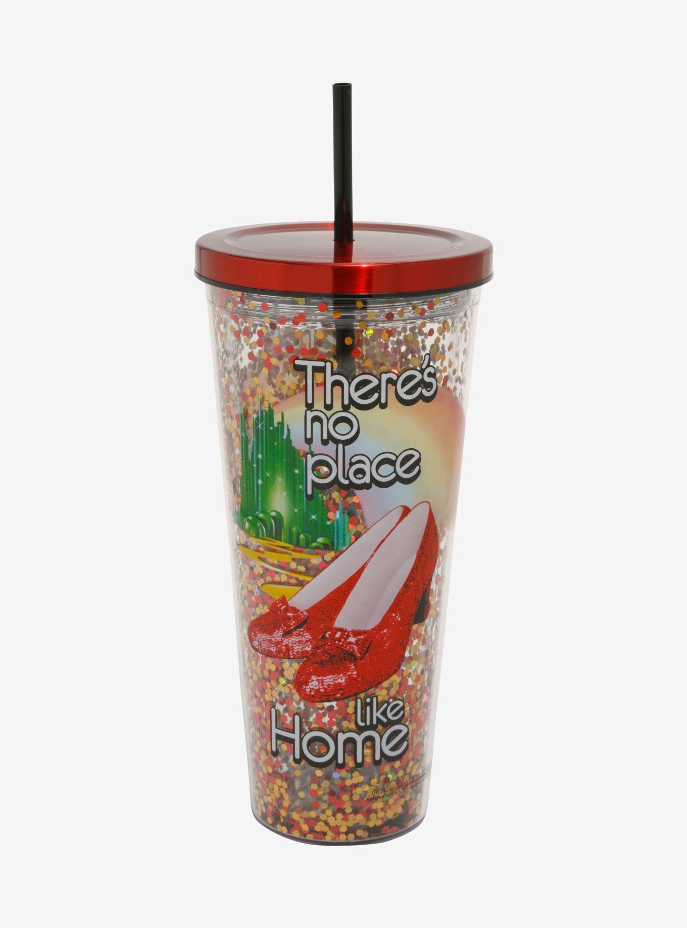 The Wizard Of Oz Ruby Slippers Glitter Acrylic Travel Cup, , hi-res