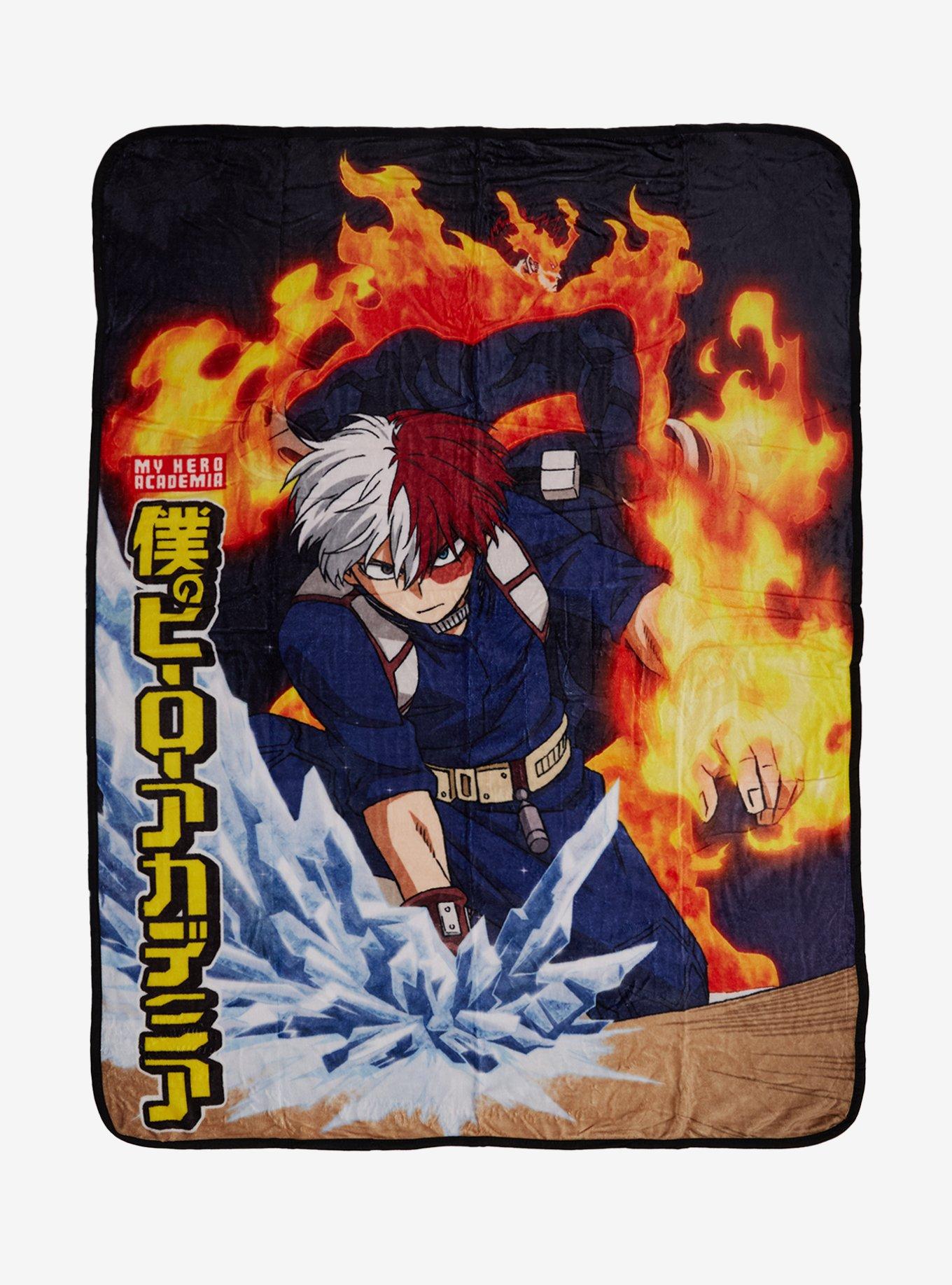 My Hero Academia Todoroki Flames Throw Blanket | Hot Topic