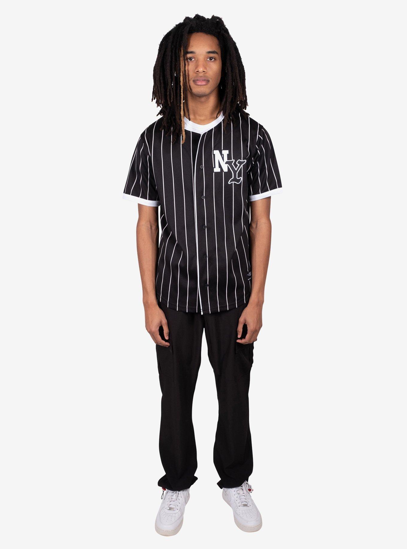 NY Pinstripe Baseball Jersey, , hi-res