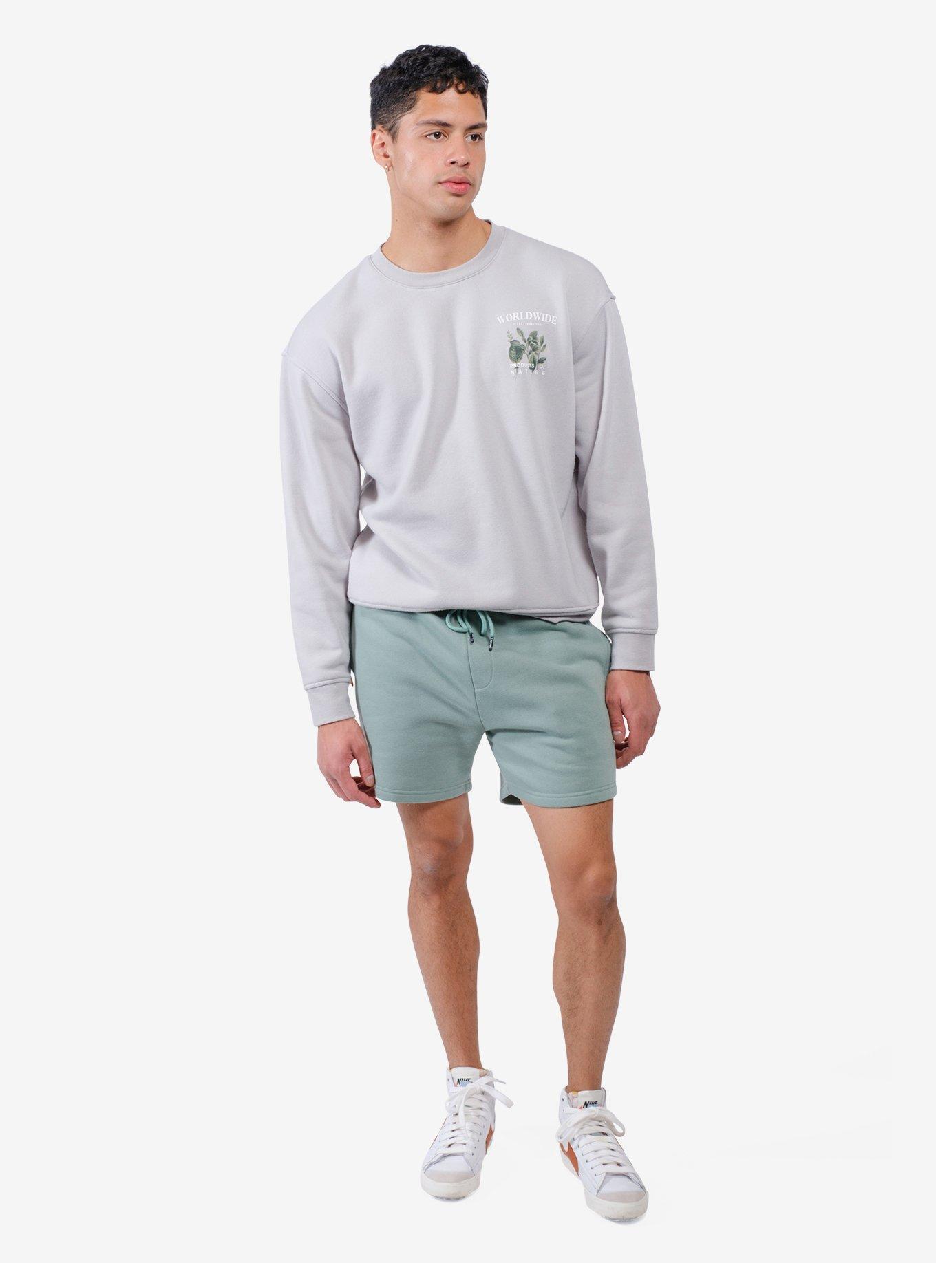 Zip Pocket 2.0 Inseam 5" Fleece Shorts Green, GREEN, hi-res