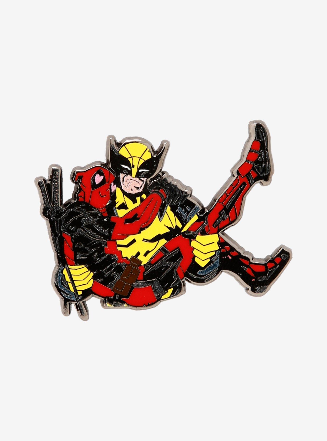 Marvel Deadpool & Wolverine Heart Eyes Deadpool & Wolverine Enamel Pin - BoxLunch Exclusive, , hi-res