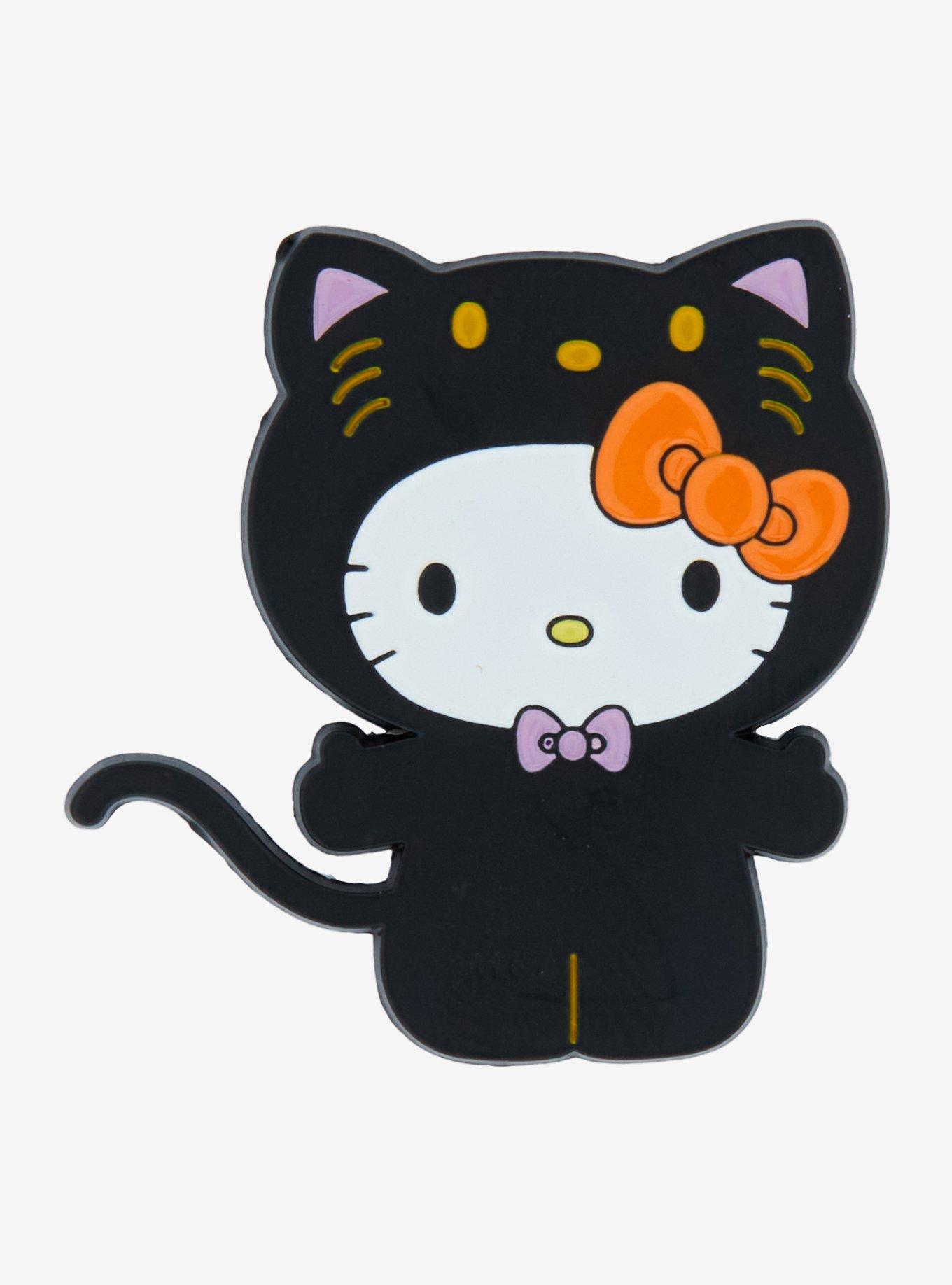 Sanrio Hello Kitty Halloween Black Cat Costume Enamel Pin — BoxLunch Exclusive, , hi-res