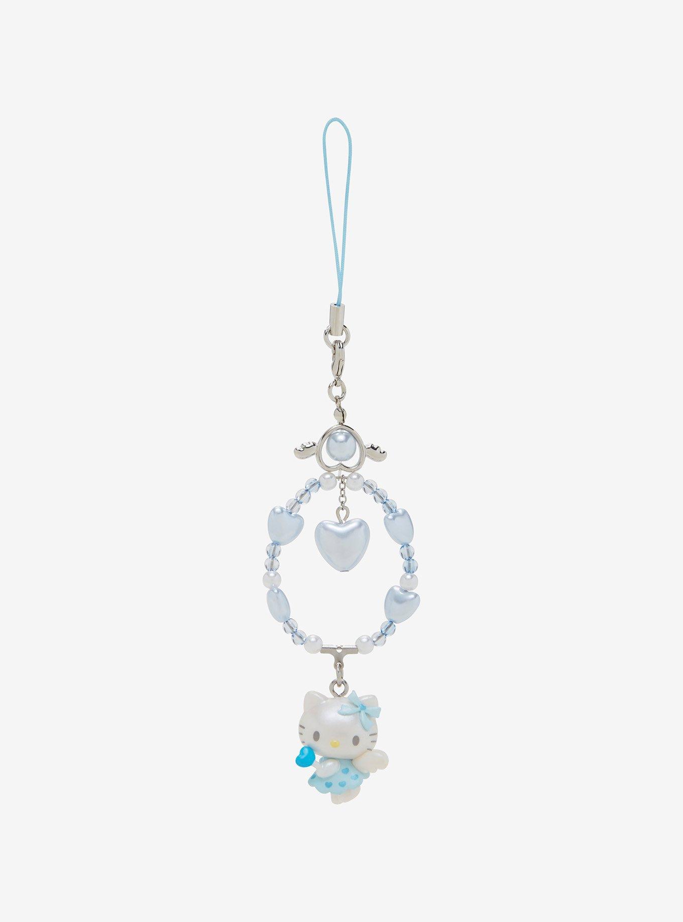 Hello Kitty Dreaming Angel Beaded Phone Charm Hot Topic