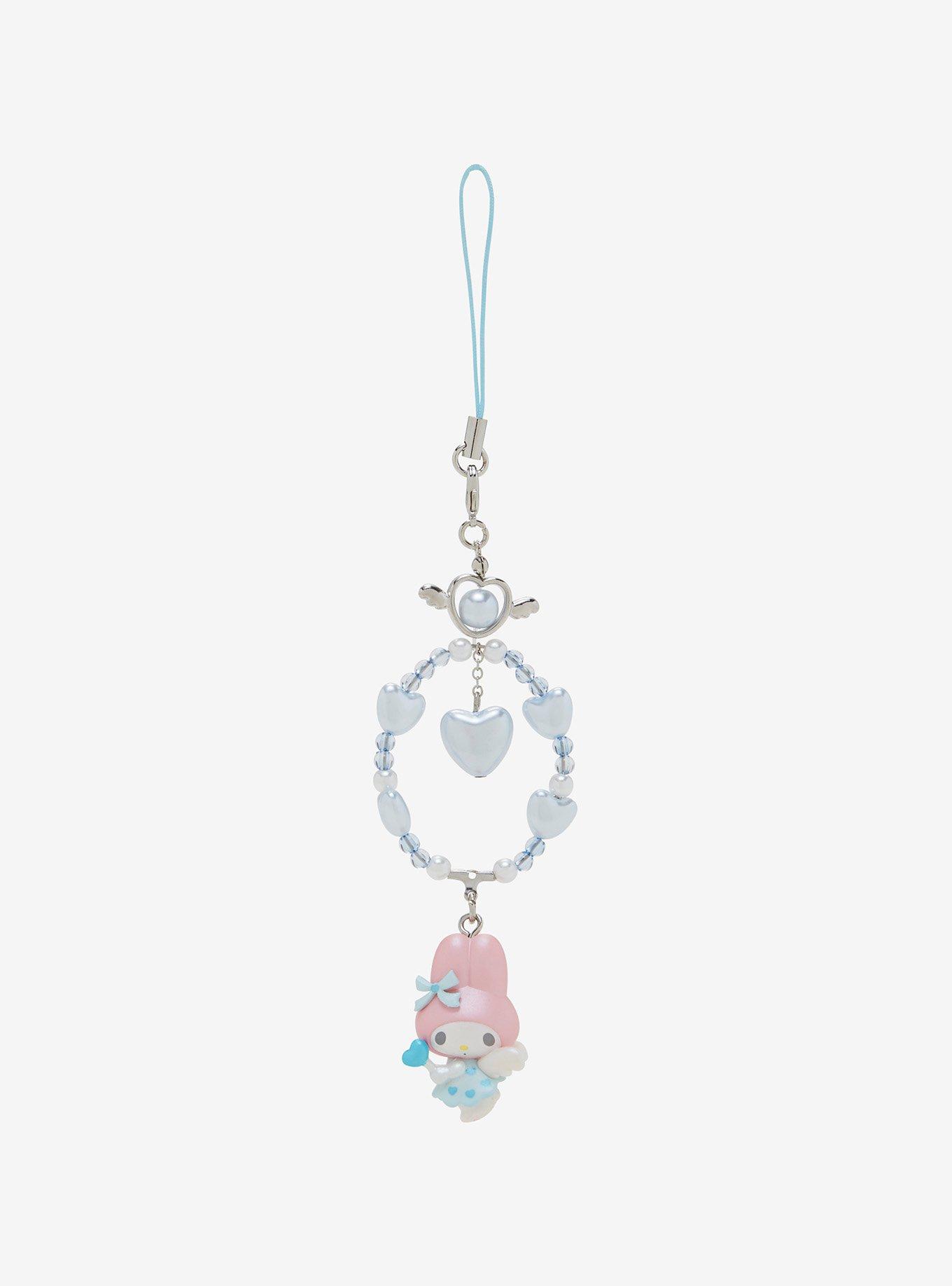 My Melody Dreaming Angel Beaded Phone Charm, , hi-res