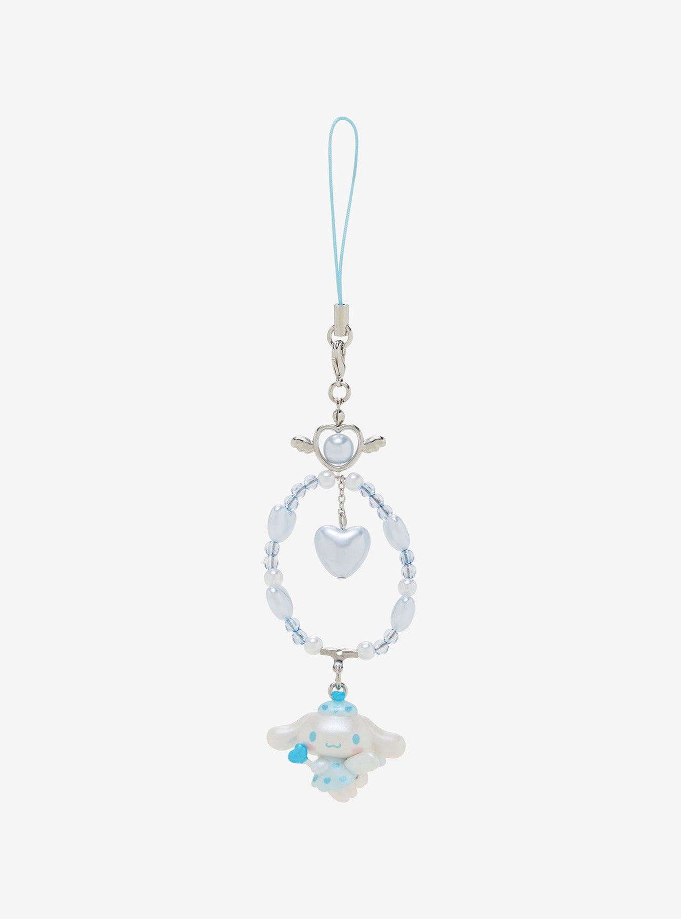 Cinnamoroll Dreaming Angel Beaded Phone Charm, , hi-res