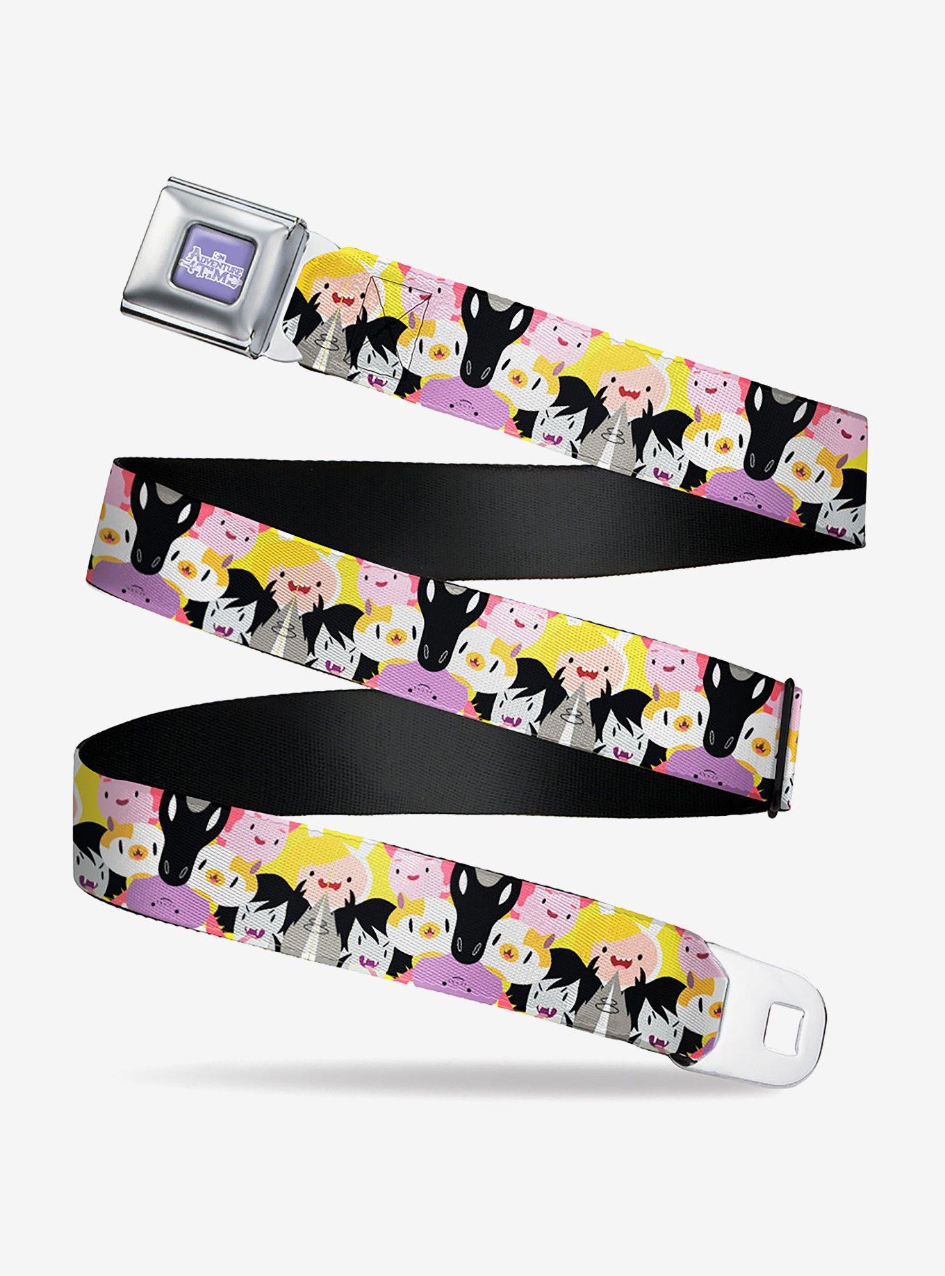 Adventure Time Characters Stacked Youth Seatbelt Belt, , hi-res