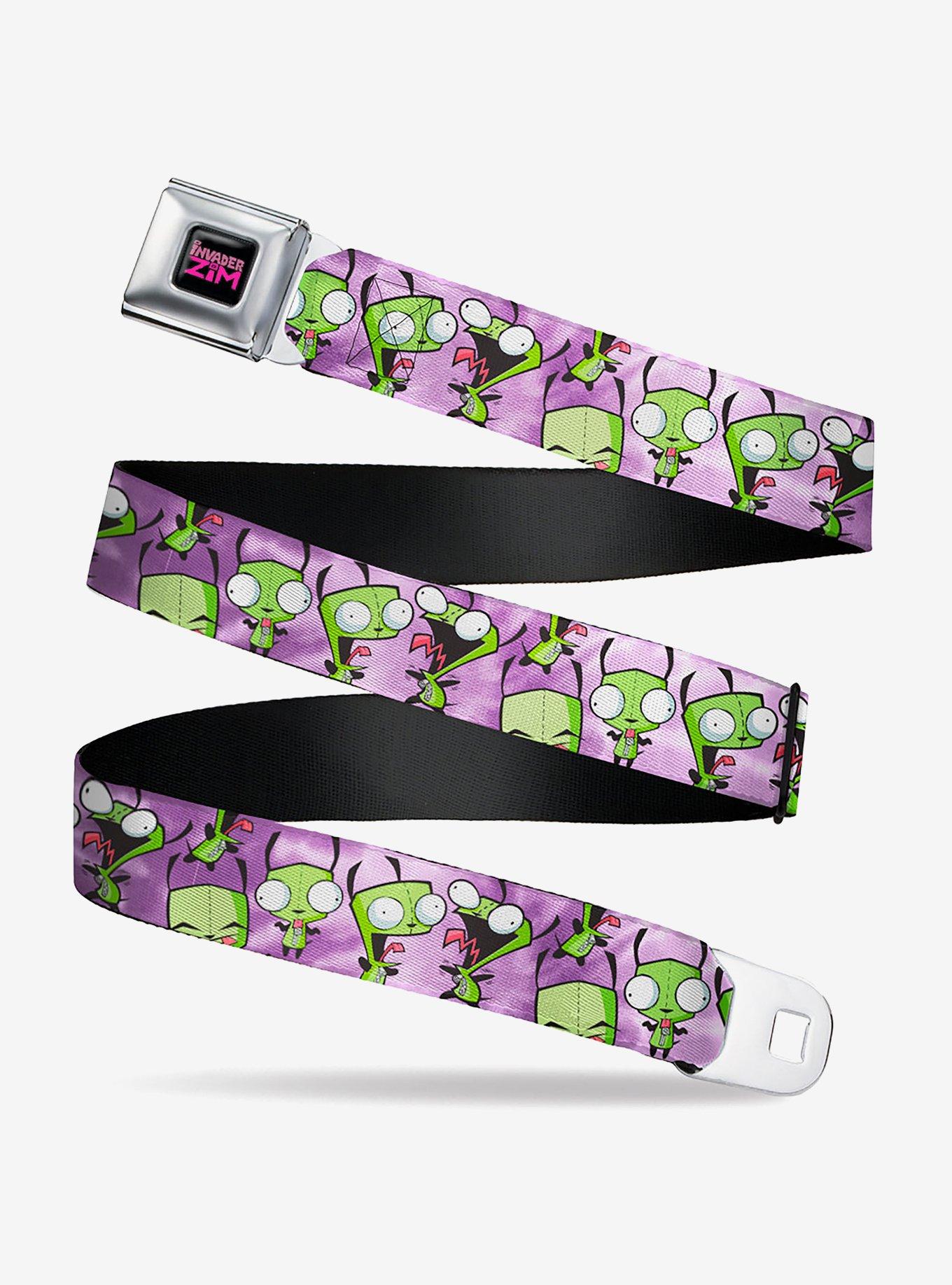 Invader Zim Gir Poses Tie Dye Youth Seatbelt Belt, , hi-res