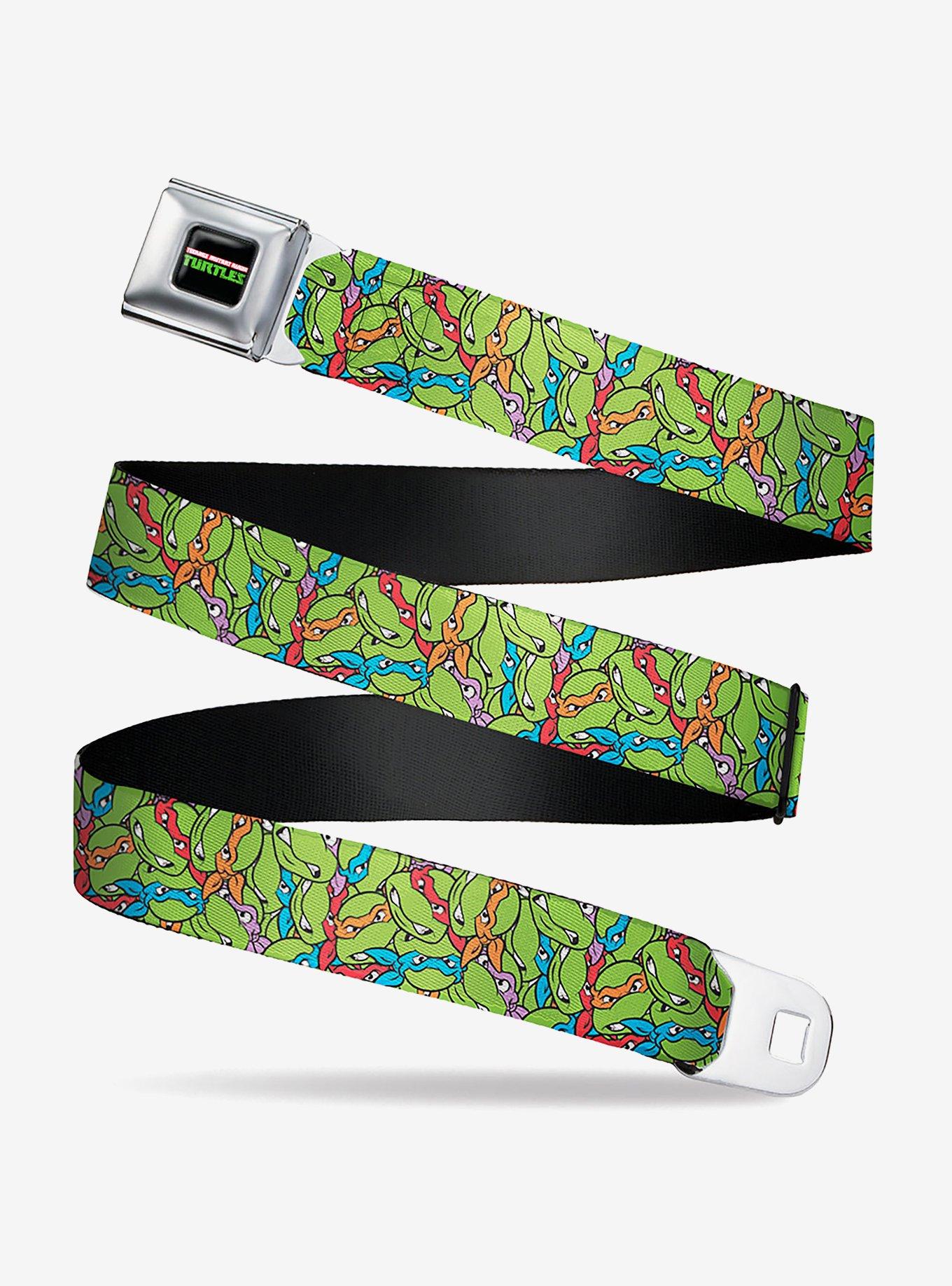 Teenage Mutant Ninja Turtles Faces Stacked Youth Seatbelt Belt, , hi-res