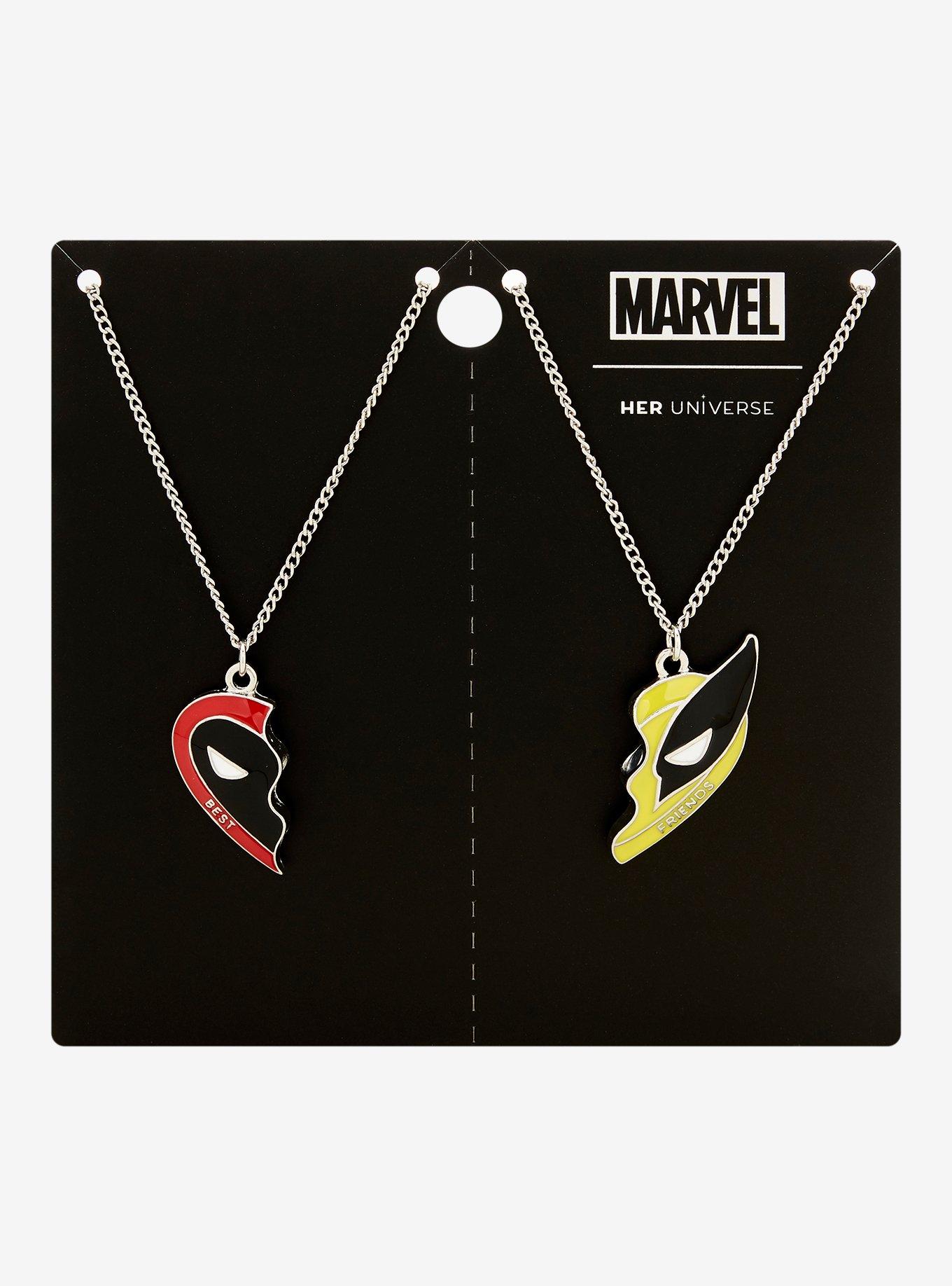 Her Universe Marvel Deadpool & Wolverine Bestie Necklace Set &mdash; BoxLunch Exclusive, , hi-res