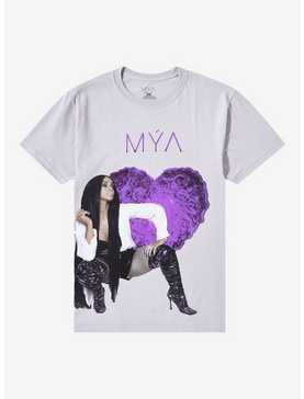 Mya Purple Rose Heart Boyfriend Fit Girls T-Shirt, , hi-res