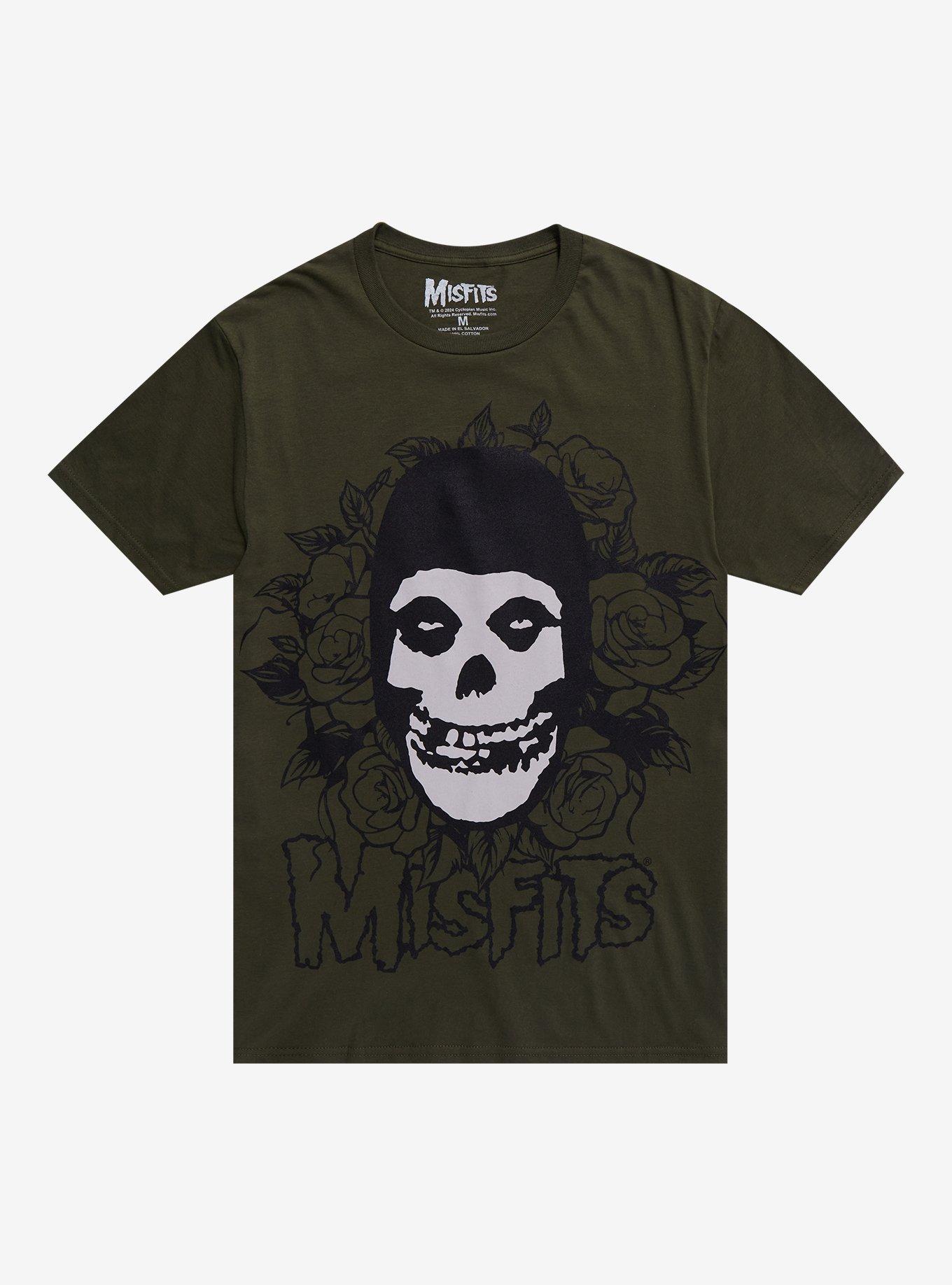 Misfits Roses Boyfriend Fit Girls T-Shirt, SAGE, hi-res
