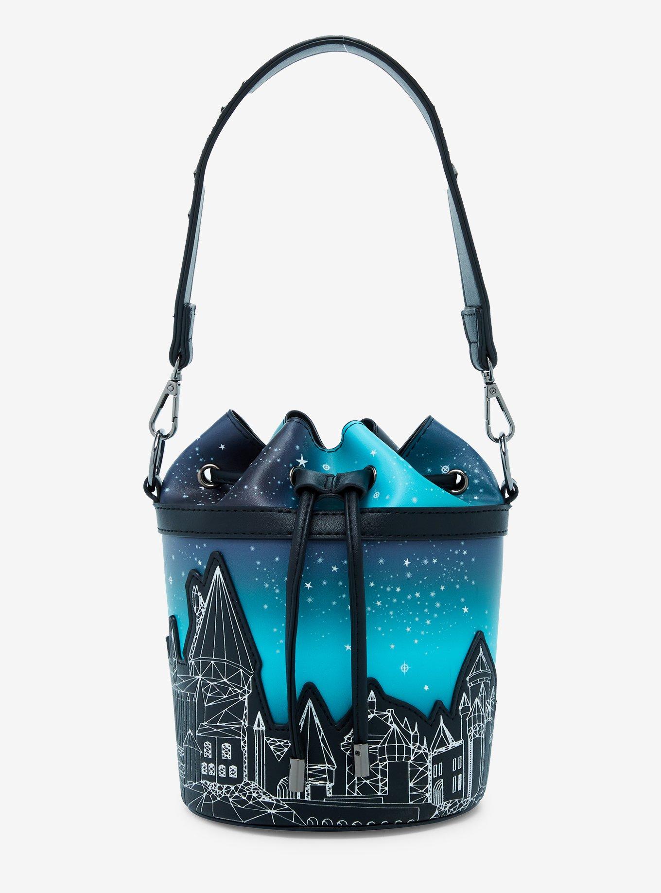 Harry Potter Hogwarts Castle Starry Sky Bucket Bag — BoxLunch Exclusive, , hi-res