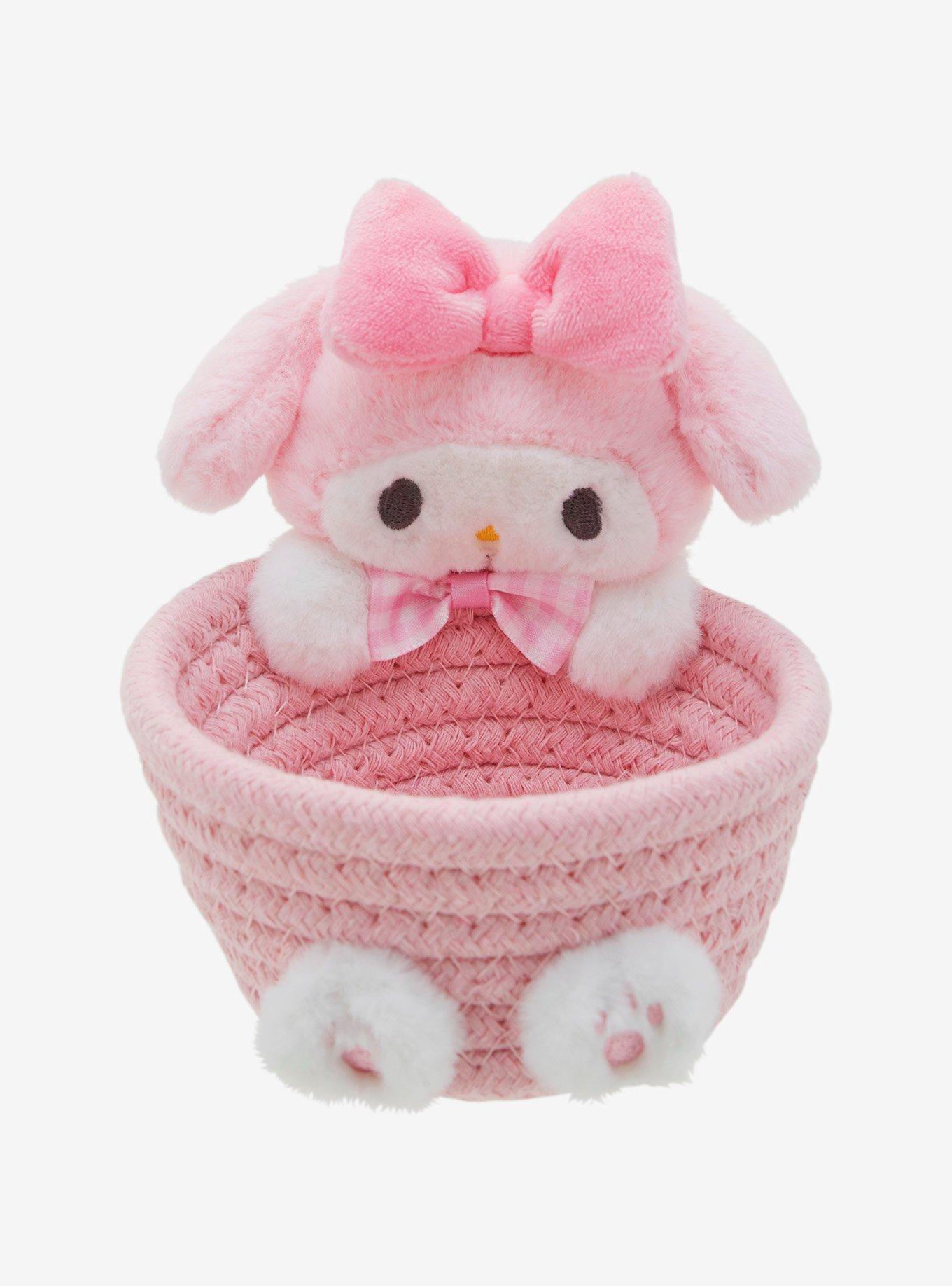 My Melody Plush Mini Basket, , hi-res