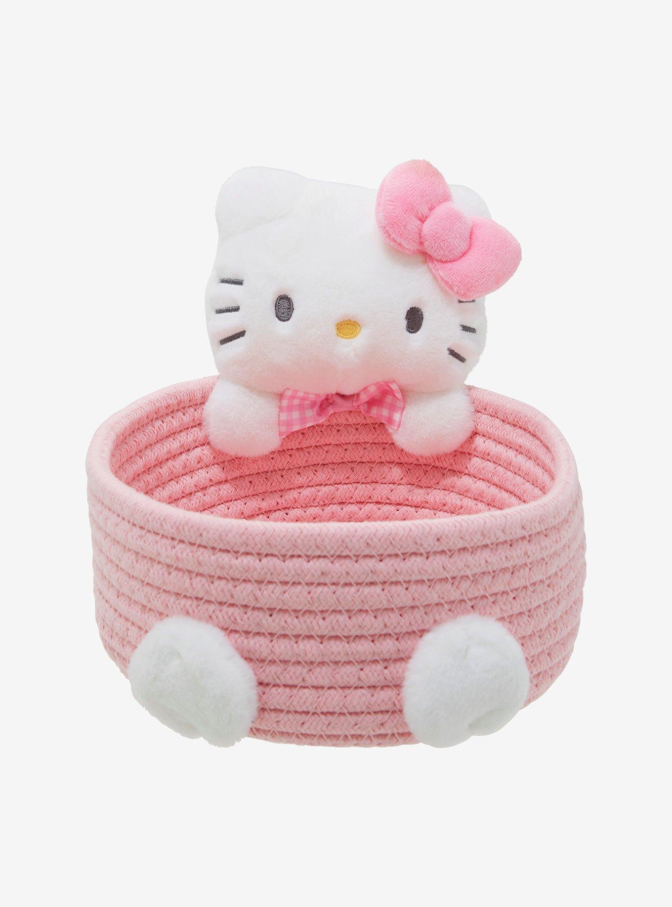 Hello Kitty Plush Basket, , hi-res