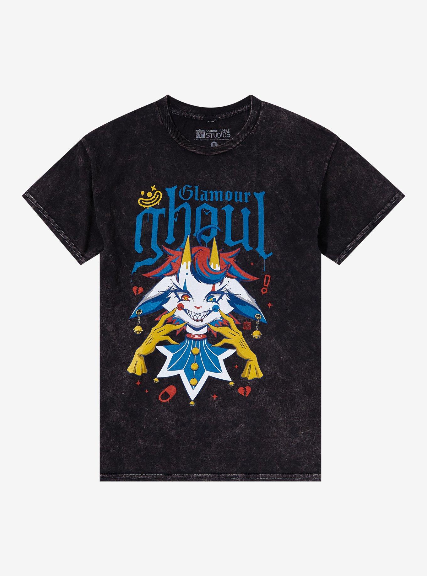 Glamour Ghoul Dark Wash T-Shirt By Square Apple Studios, MULTI, hi-res
