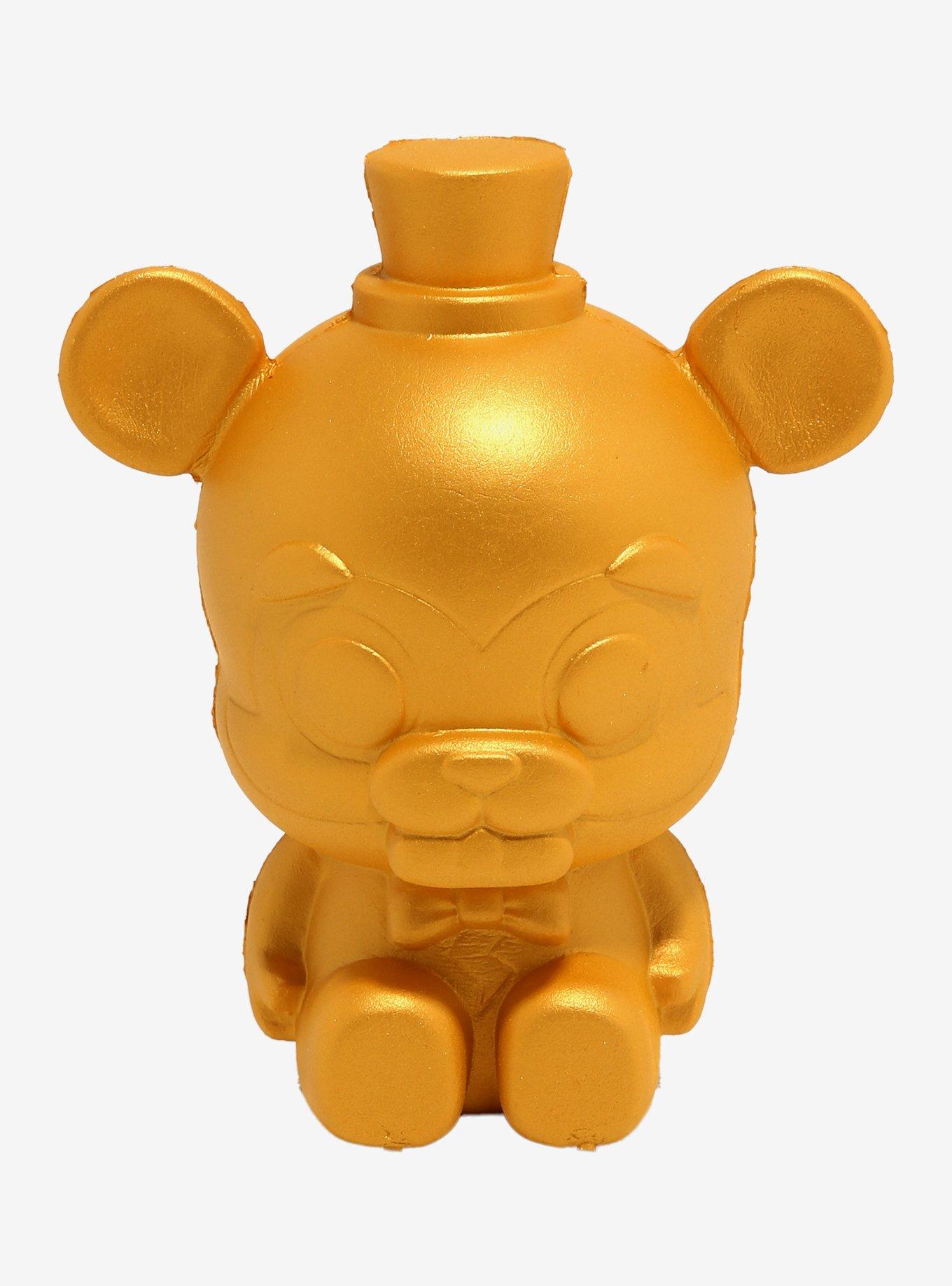 Five Nights At Freddy's Chibi Freddy Gold Squishy Toy, , hi-res