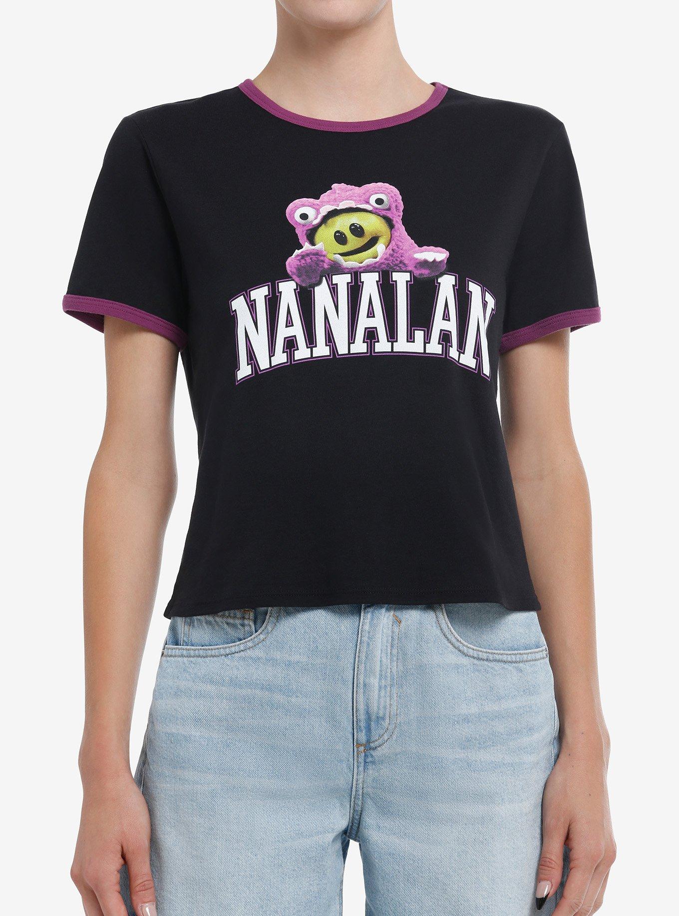 Nanalan' Purple Monster Girls Ringer Baby T-Shirt, , hi-res