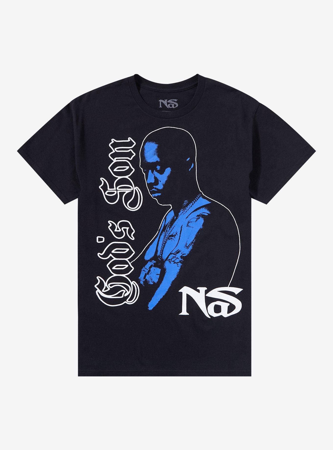 Nas God's Son Tracklist T-Shirt, BLACK, hi-res