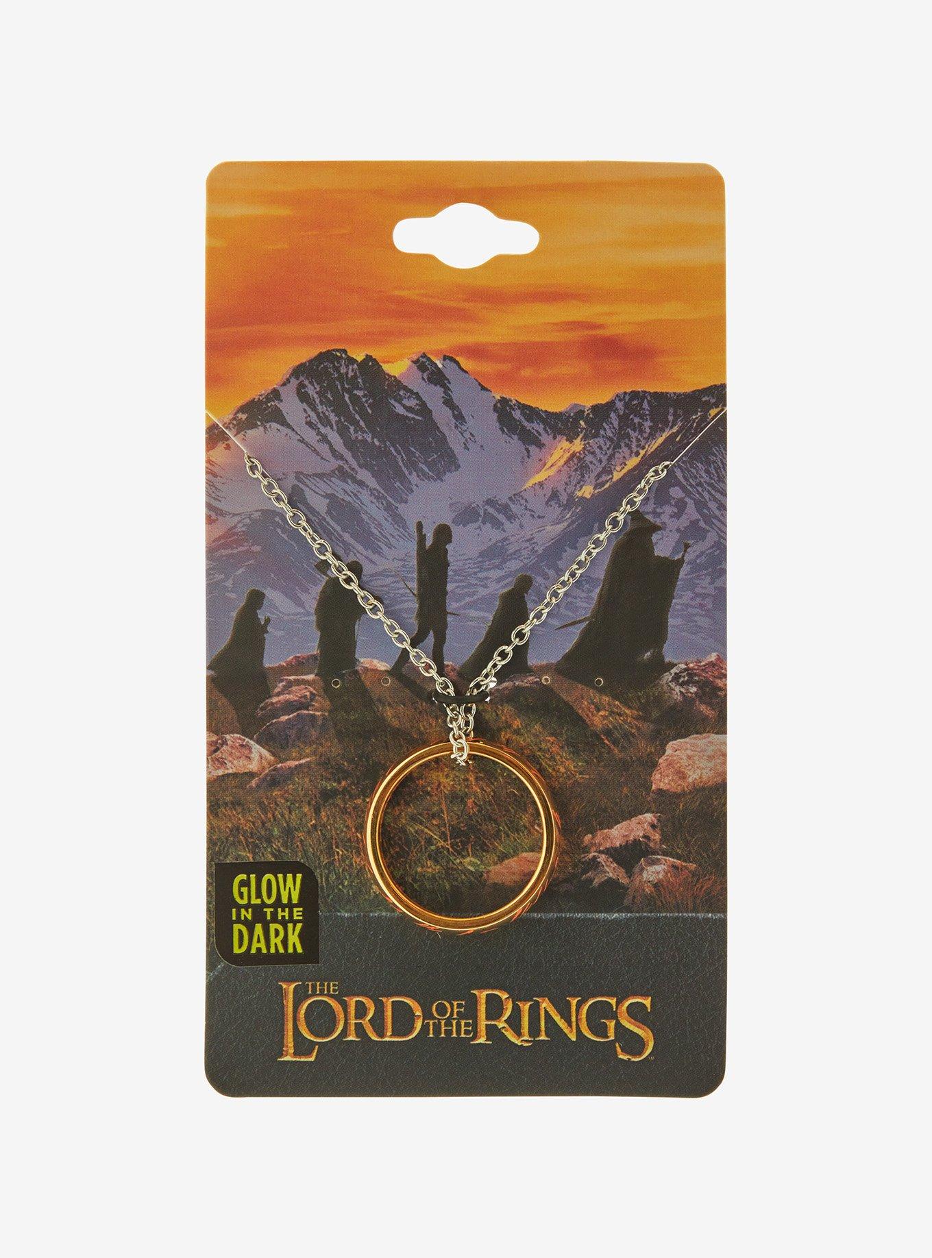 The Lord Of The Rings The One Ring Glow-In-The-Dark Necklace Her Universe Exclusive, , hi-res