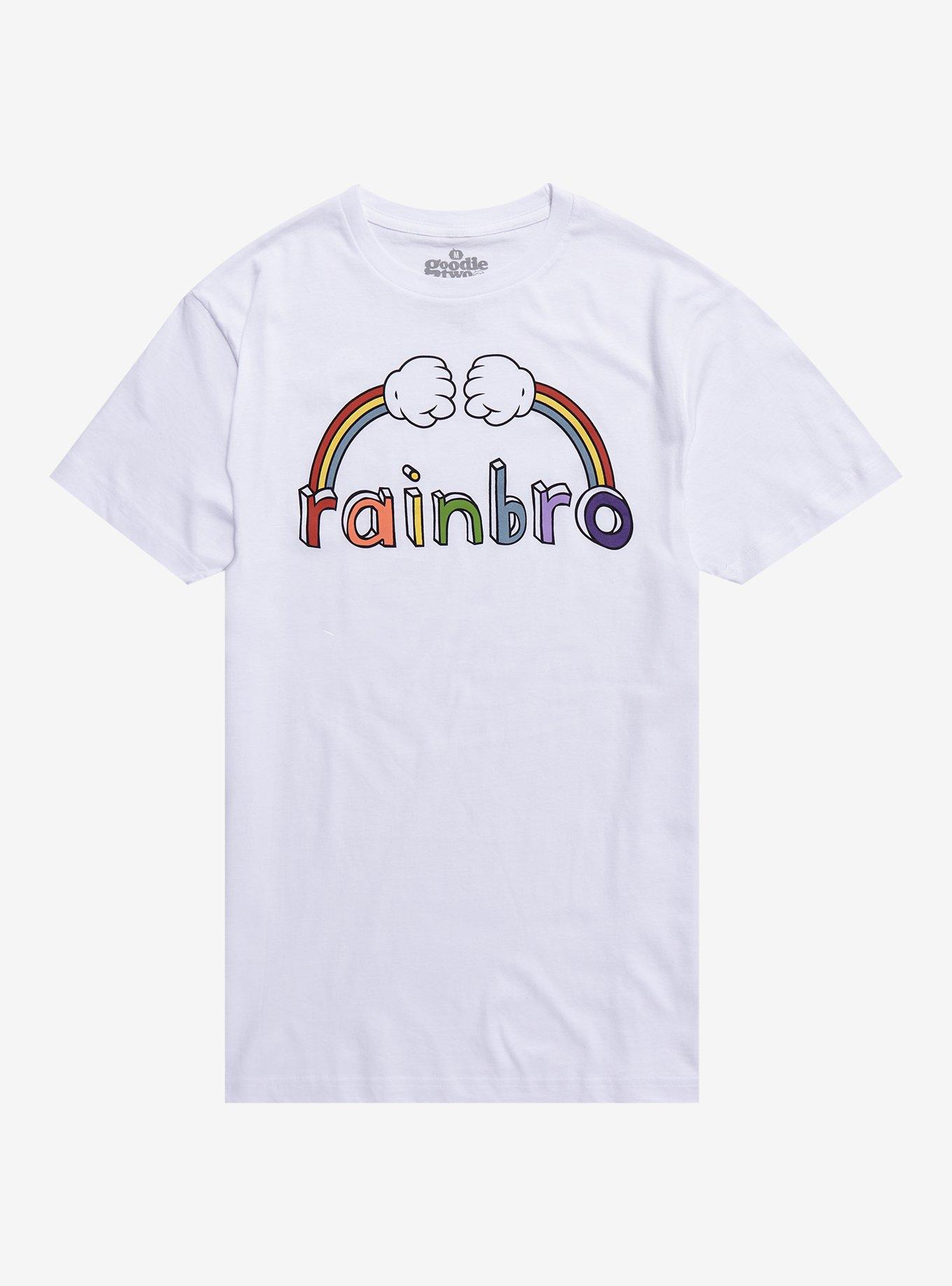 Rainbow Fist Rainbro T-Shirt By Goodie Two Sleeves, MULTI, hi-res
