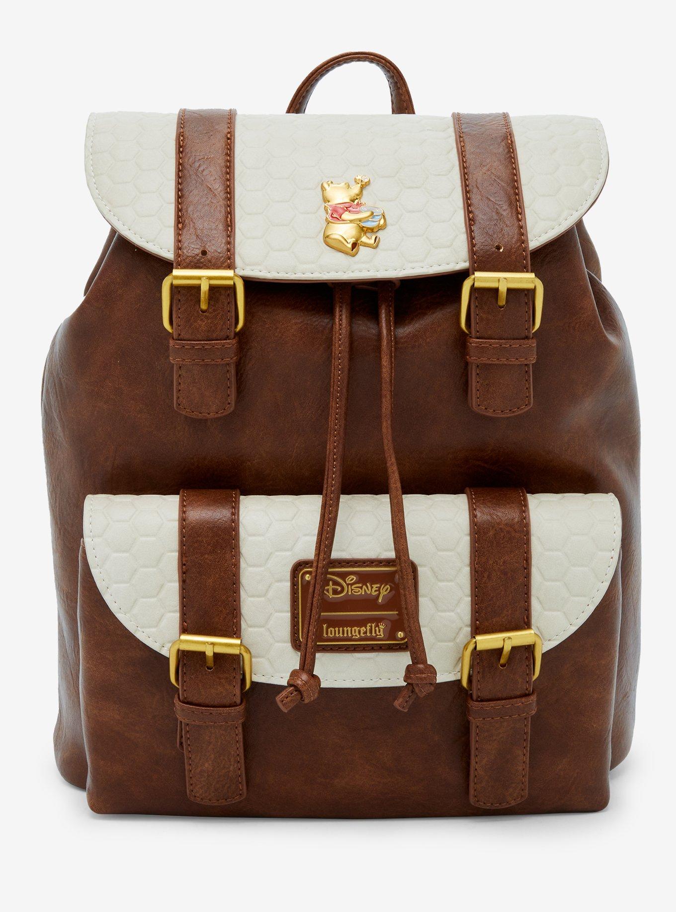 Loungefly Disney Winnie the Pooh Honeycomb Flap Mini Backpack BoxLunch Exclusive BoxLunch