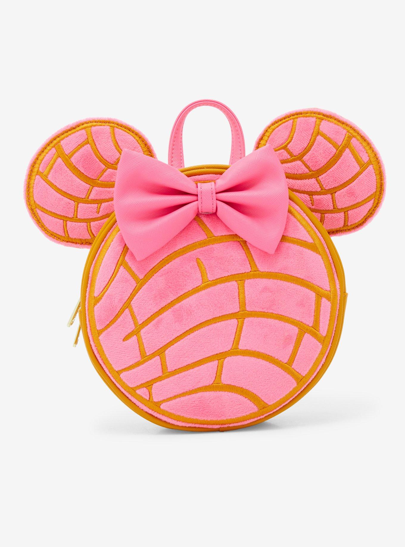 Loungefly Disney Minnie Mouse Concha Ears Convertible Mini Backpack - BoxLunch Exclusive, , hi-res