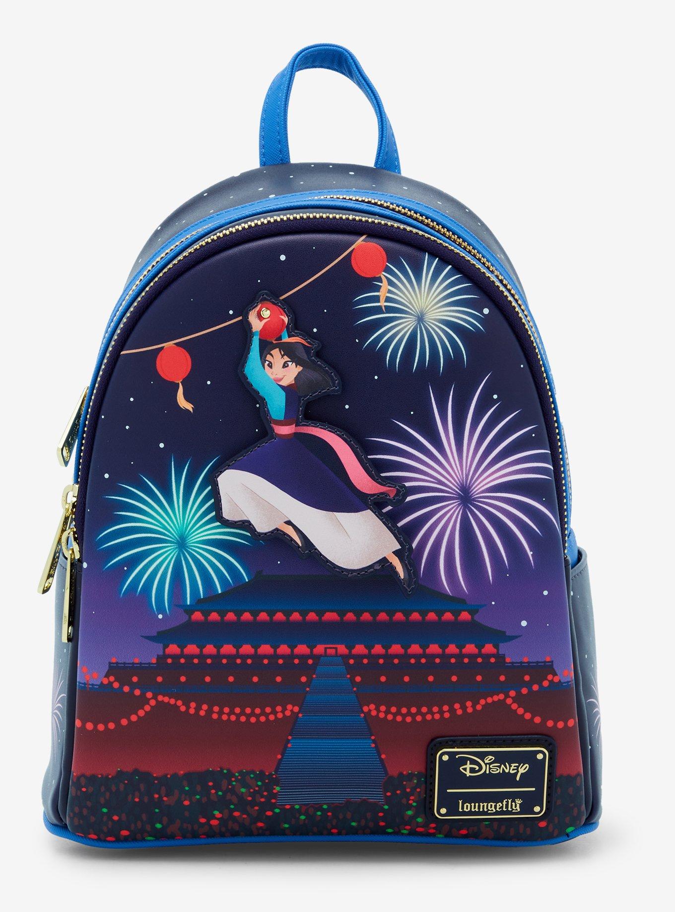 Loungefly Disney Mulan Fireworks Glow-in-the-Dark Mini Backpack - BoxLunch Exclusive, , hi-res