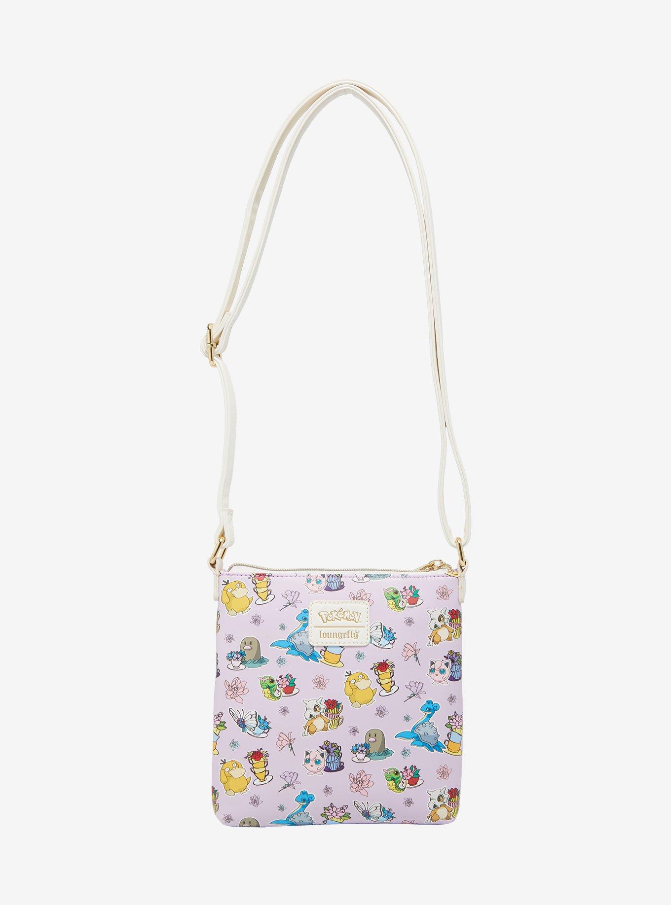 Loungefly Pokémon Floral Allover Print Crossbody Bag — BoxLunch Exclusive, , hi-res