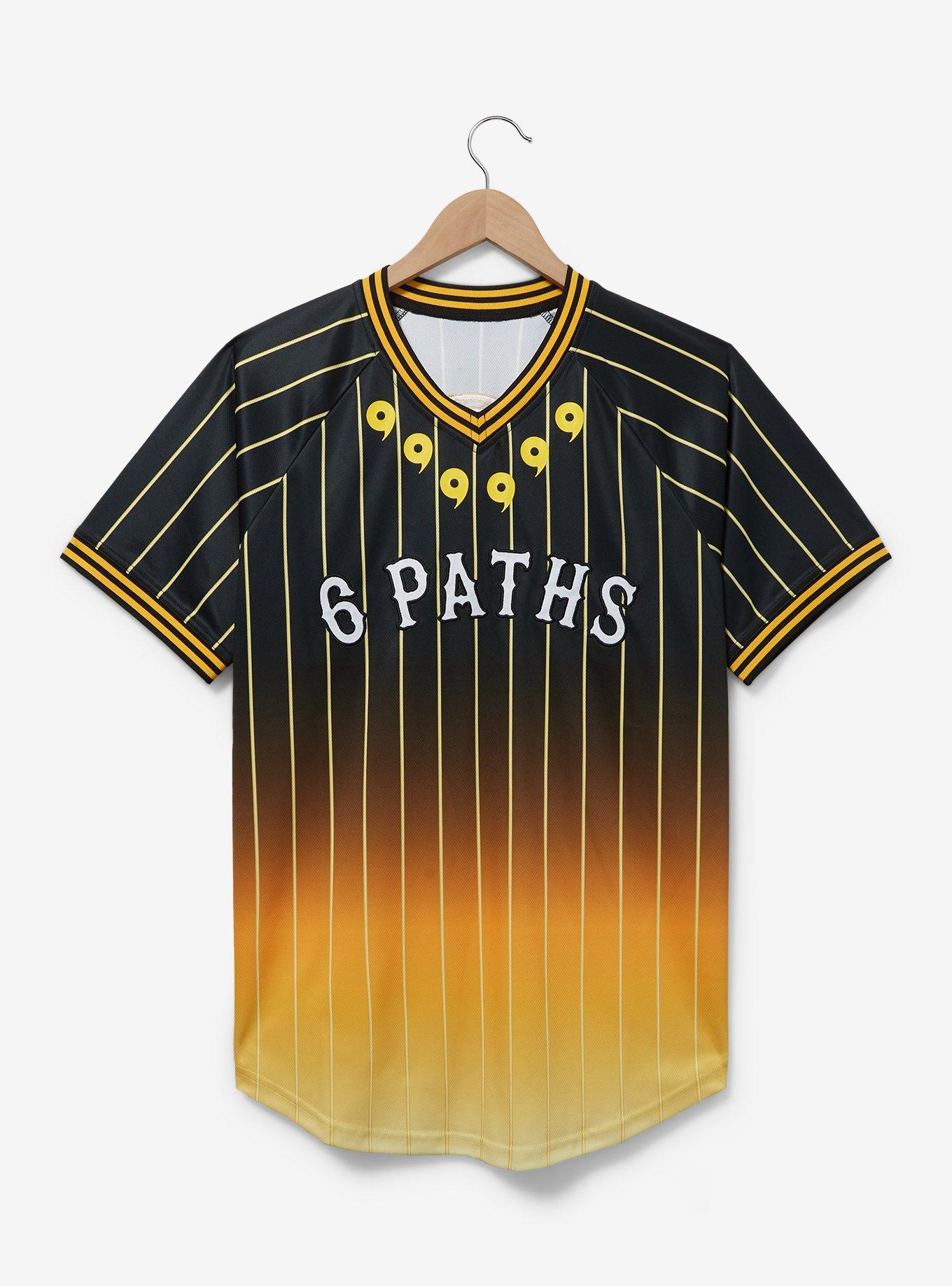 Naruto Shippuden Six Paths Soccer Jersey - BoxLunch Exclusive, BLACK GOLD, hi-res