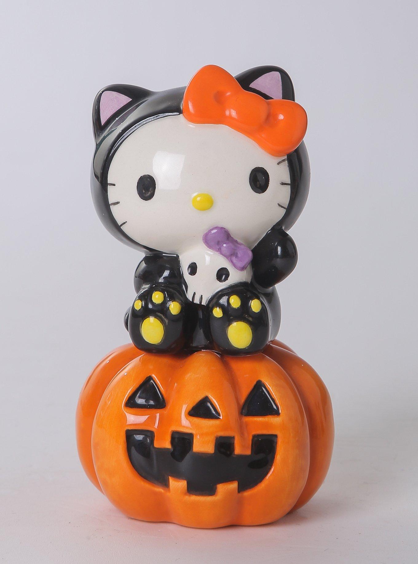 Hello Kitty Halloween Pumpkin Stacking Salt & Pepper Shaker Set, , hi-res