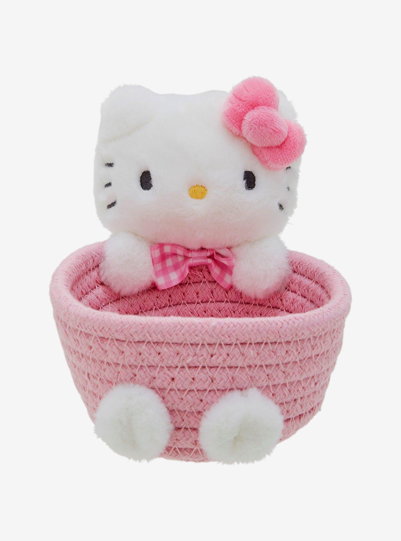 Hello Kitty Plush Mini Basket, , hi-res