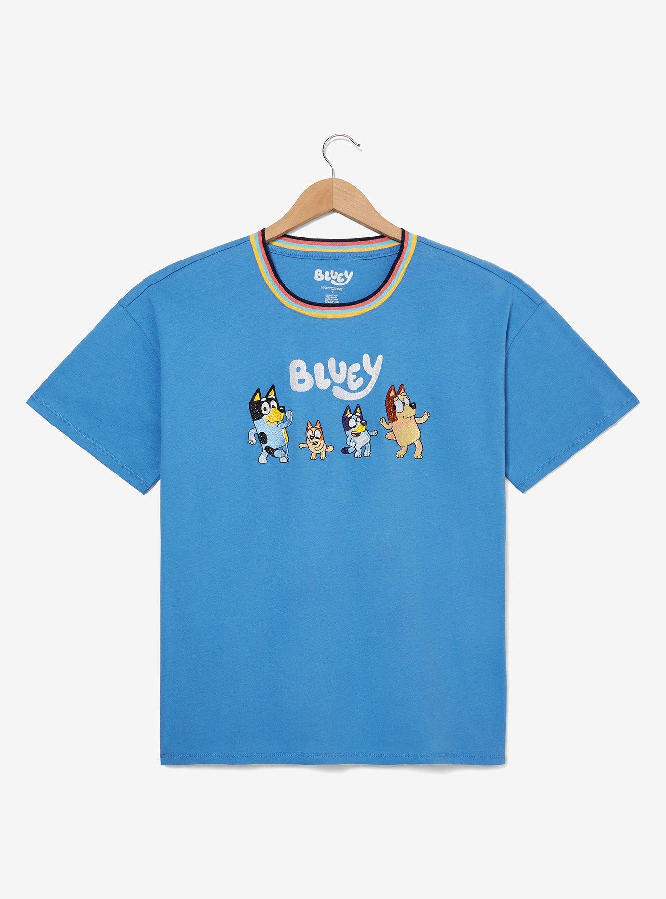 Bluey Heeler Family Group Portrait Women's Plus Size T-Shirt - BoxLunch Exclusive, , hi-res