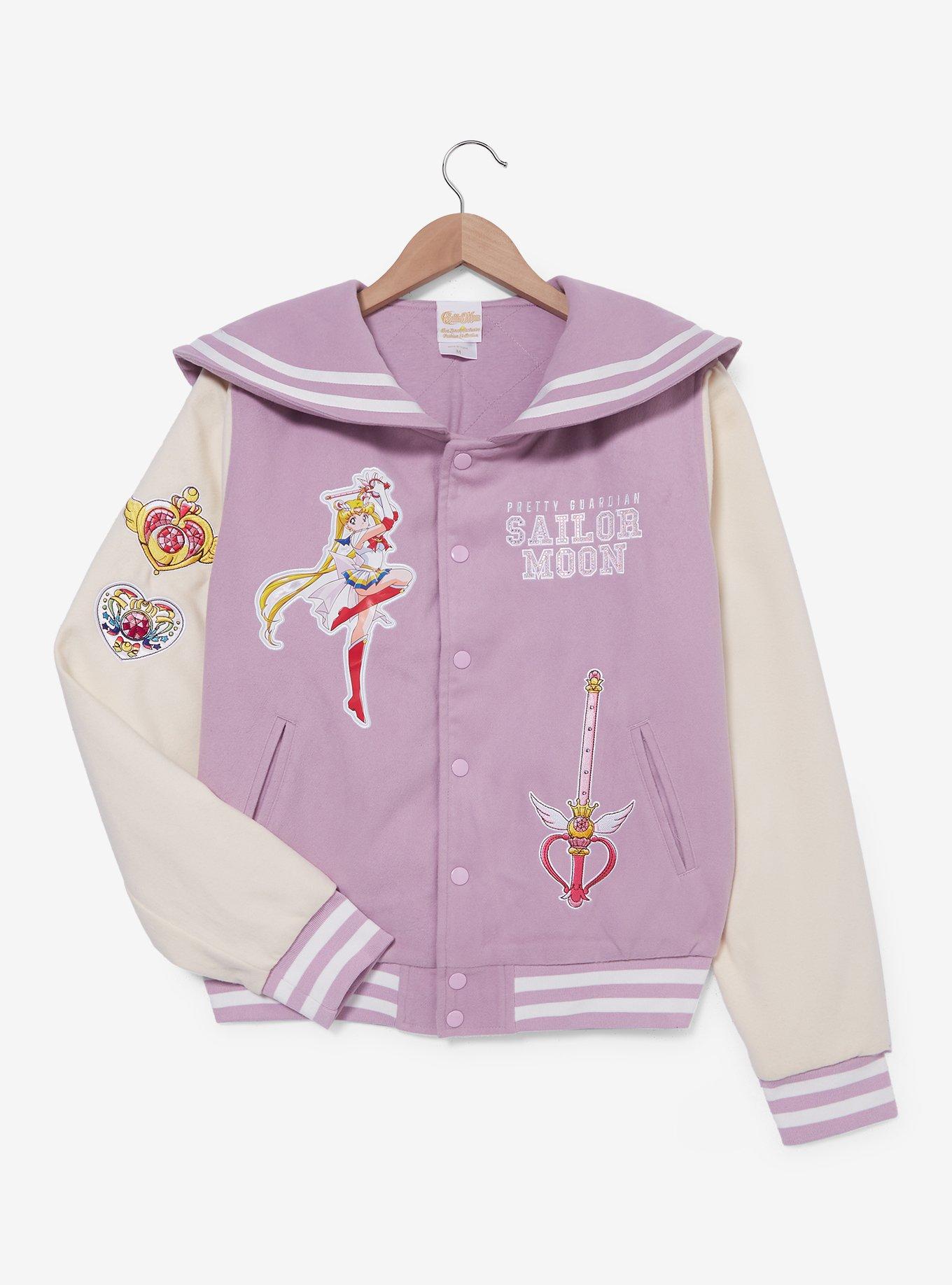 Pretty Guardian Sailor Moon Icons Women's Varsity Jacket - BoxLunch Exclusive, , hi-res