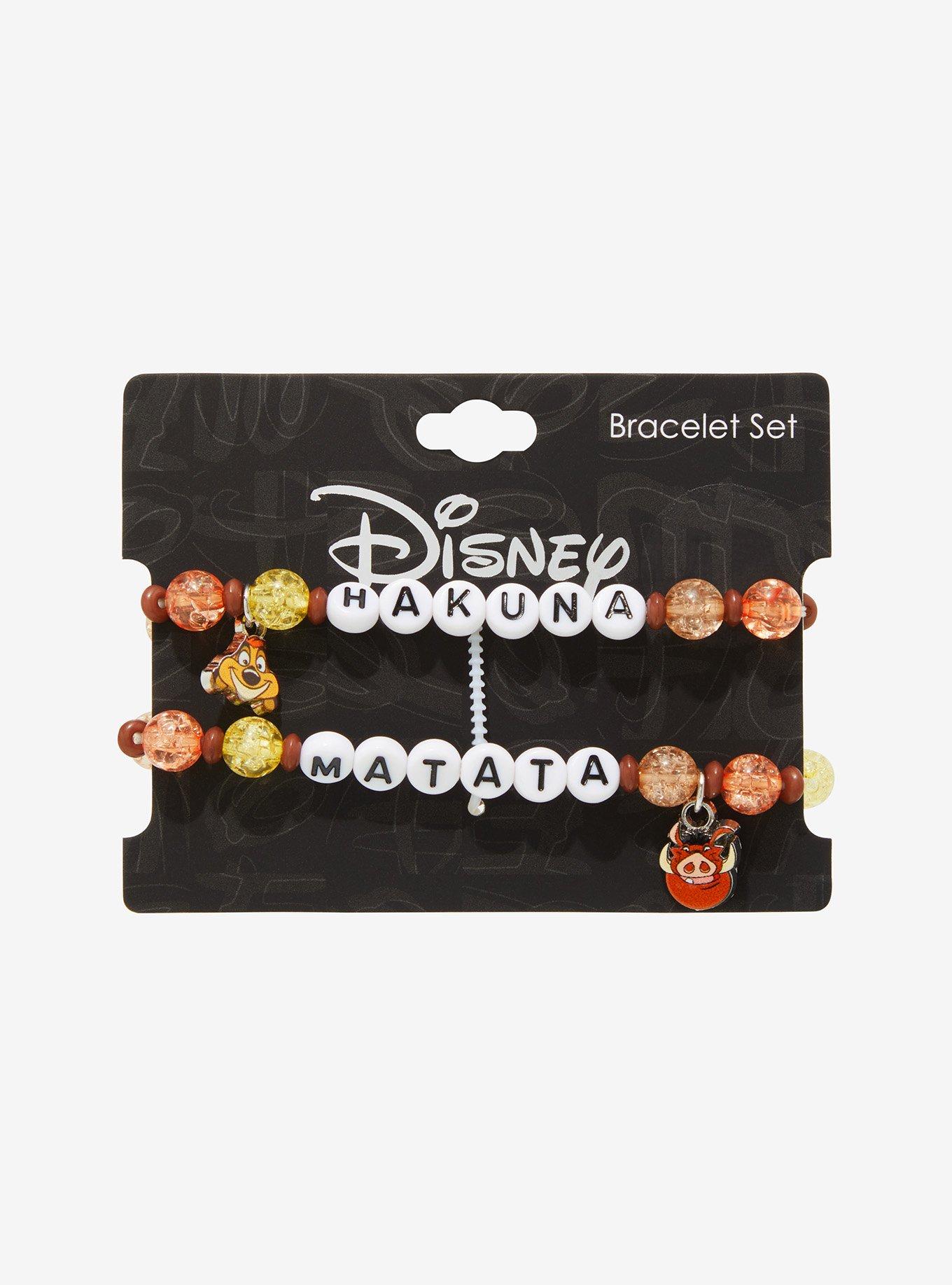 Disney The Lion King Hakuna Matata Charm Best Friend Bracelet Set, , hi-res