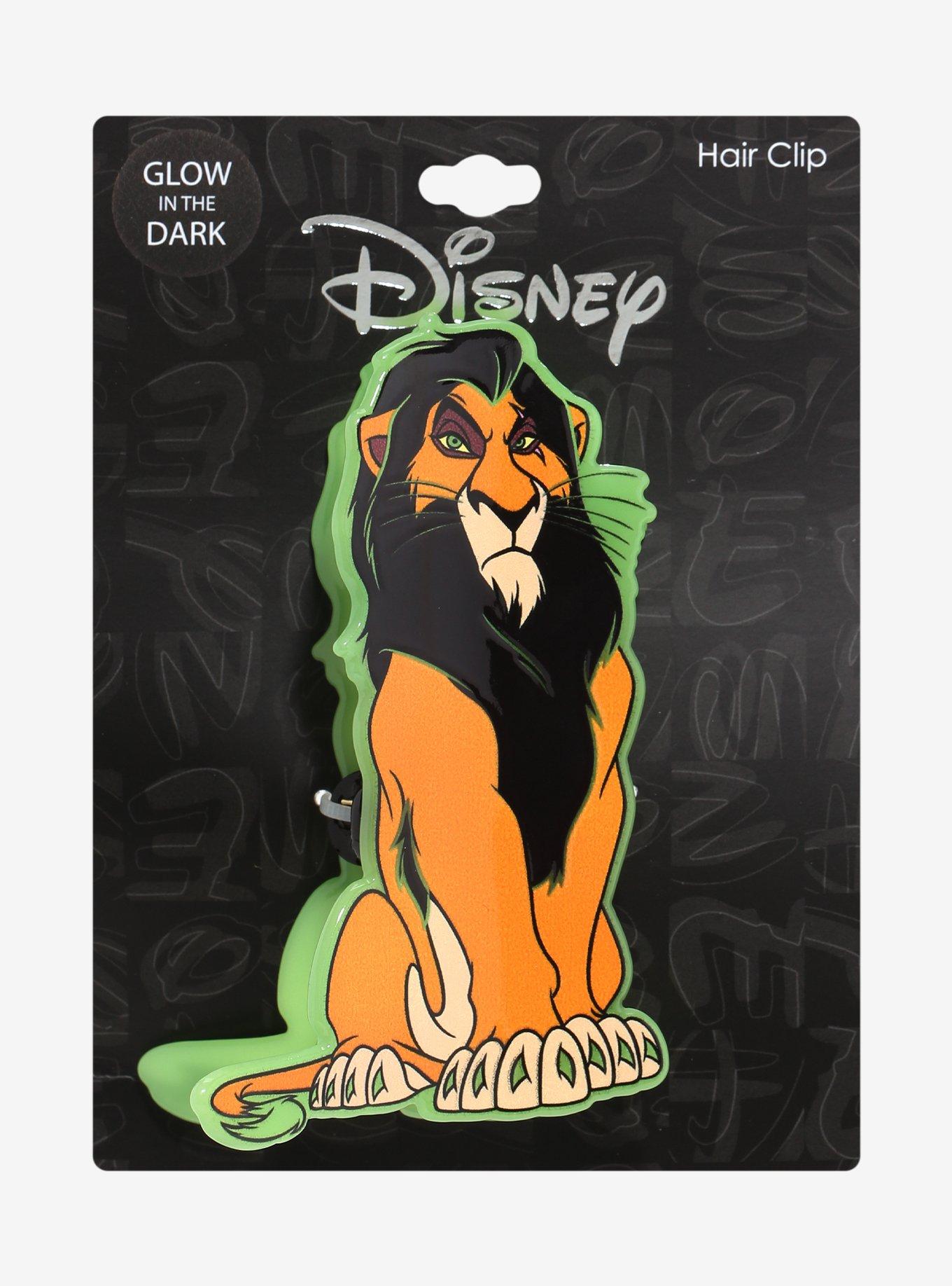 Disney The Lion King Scar Glow-In-The-Dark Claw Hair Clip, , hi-res