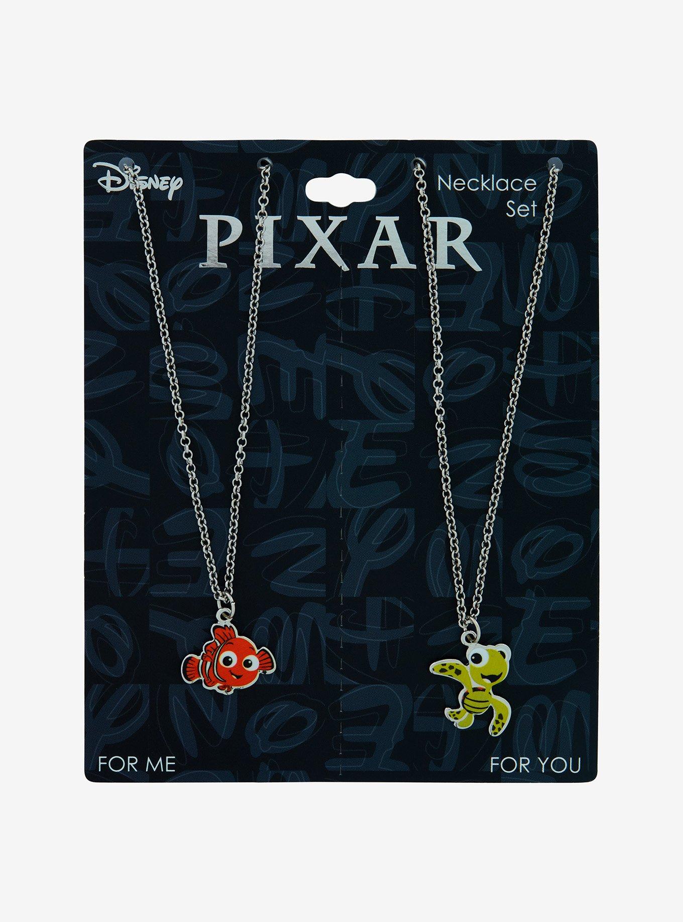 Disney Pixar Finding Nemo Squirt & Nemo Best Friend Necklace Set